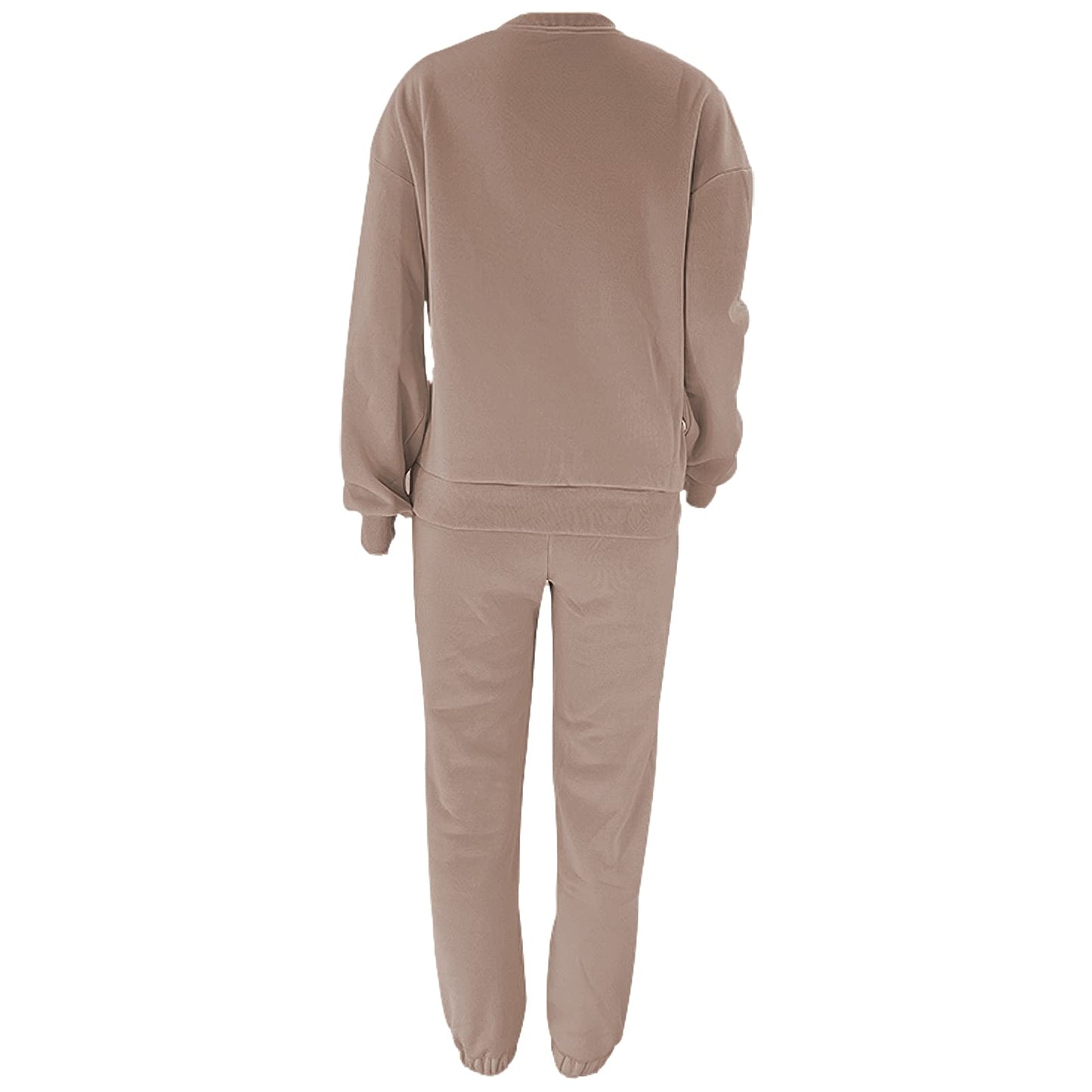 amropi Trainingsanzug Damen Pullover Sweatshirt und Jogginghose Warm Vlies Kleidungsset