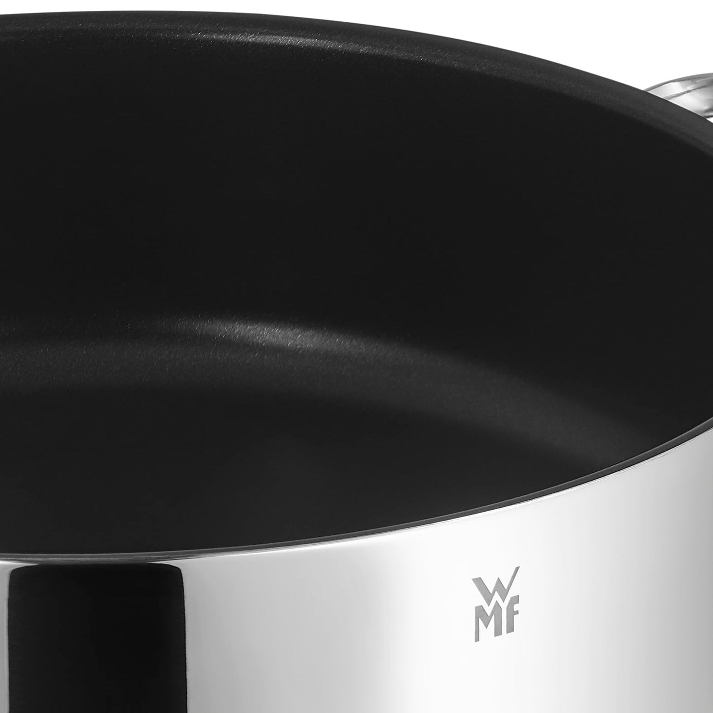 WMF Schmorpfanne 28 cm hoher Rand, Bräter Induktion, Schmortopf mit Deckel 5,0l, Pfanne Induktion, Cromargan Edelstahl beschichtet, backofengeeignet, antihaftbeschichtet, hoher Rand
