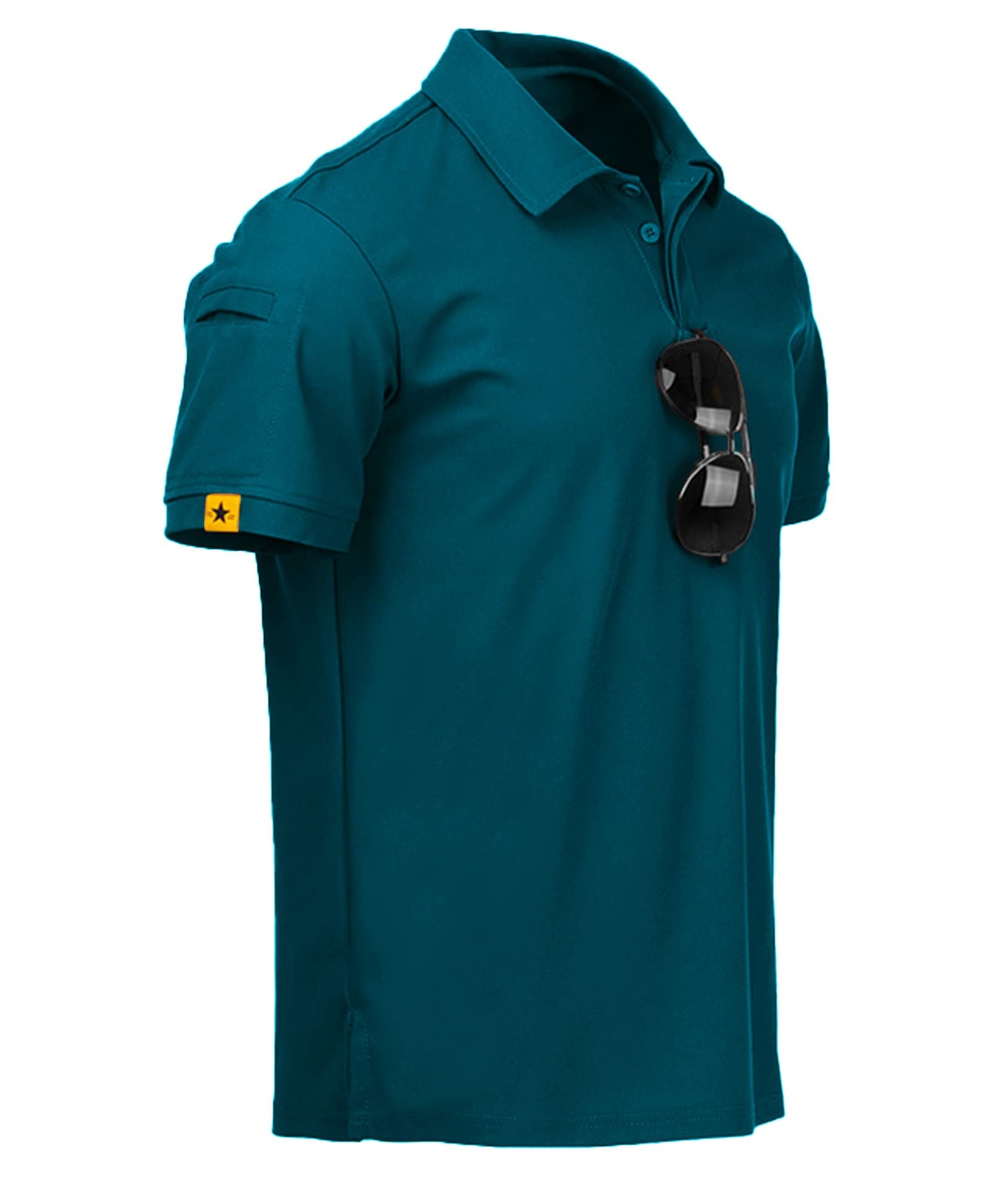ZITY Pack of 5 Polo Shirts Men's Short Sleeve Quick-Drying Breathable T-Shirt Men Summer Polo Shirt Sports Shirt Regular Fit Golf Polo Shirts for Men