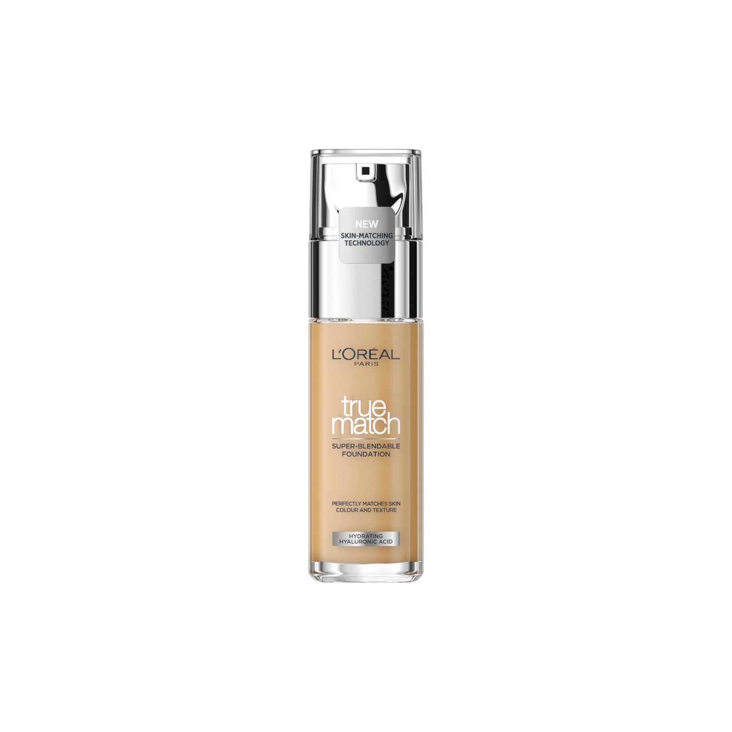 L'Oréal Paris Make up, Flüssige Foundation mit Hyaluron und Aloe Vera, True Match Make-Up, Nr. 5.N Sand, 30 ml