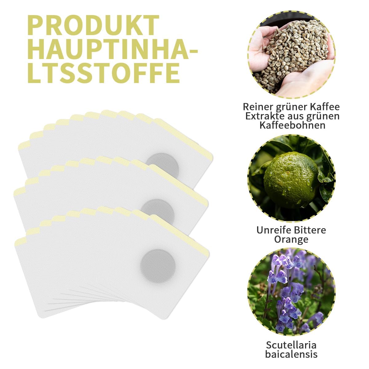 30 StüCk,Abnehmen Schnell Fettverbrenner,Natural Herbal Sticker,Navel Sticker,Slimming Patch,Abdominal Detox Abnehmen,Eimer Taille,Bauchfett Taille,Schnelles Abnehmen Nicht Reizend,Abnehmpflaster