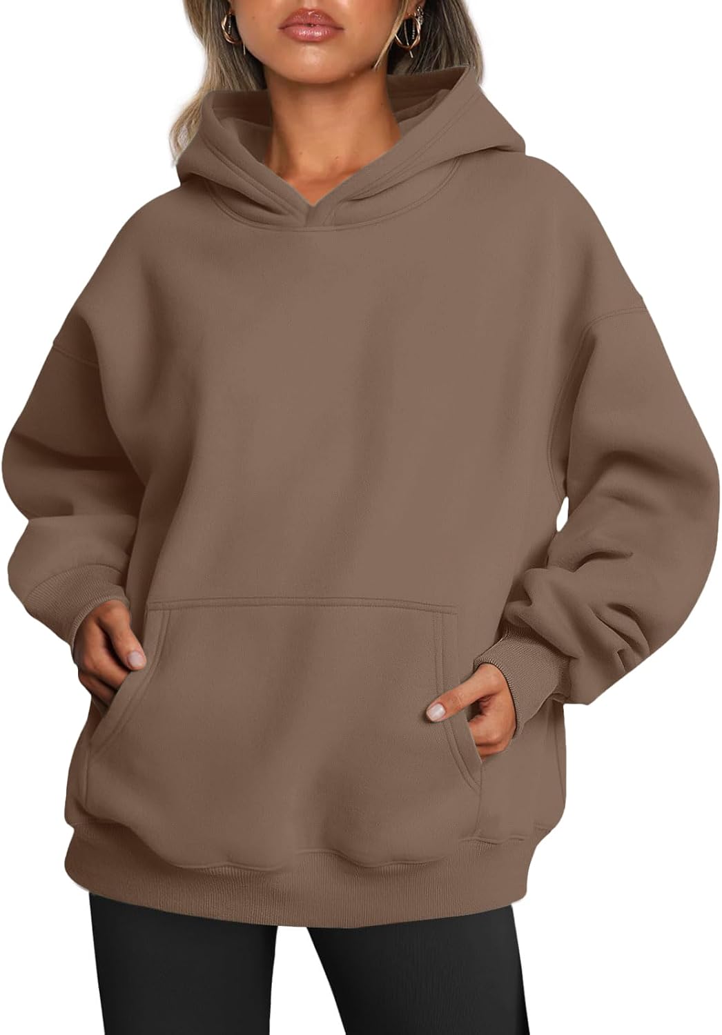 Tincini Hoodie Women's Oversize Pullover Winter Long Sleeve Fleece Hoodie Lined Jumper Sweatshirt with Hoodie Casual Hoodie with Hood