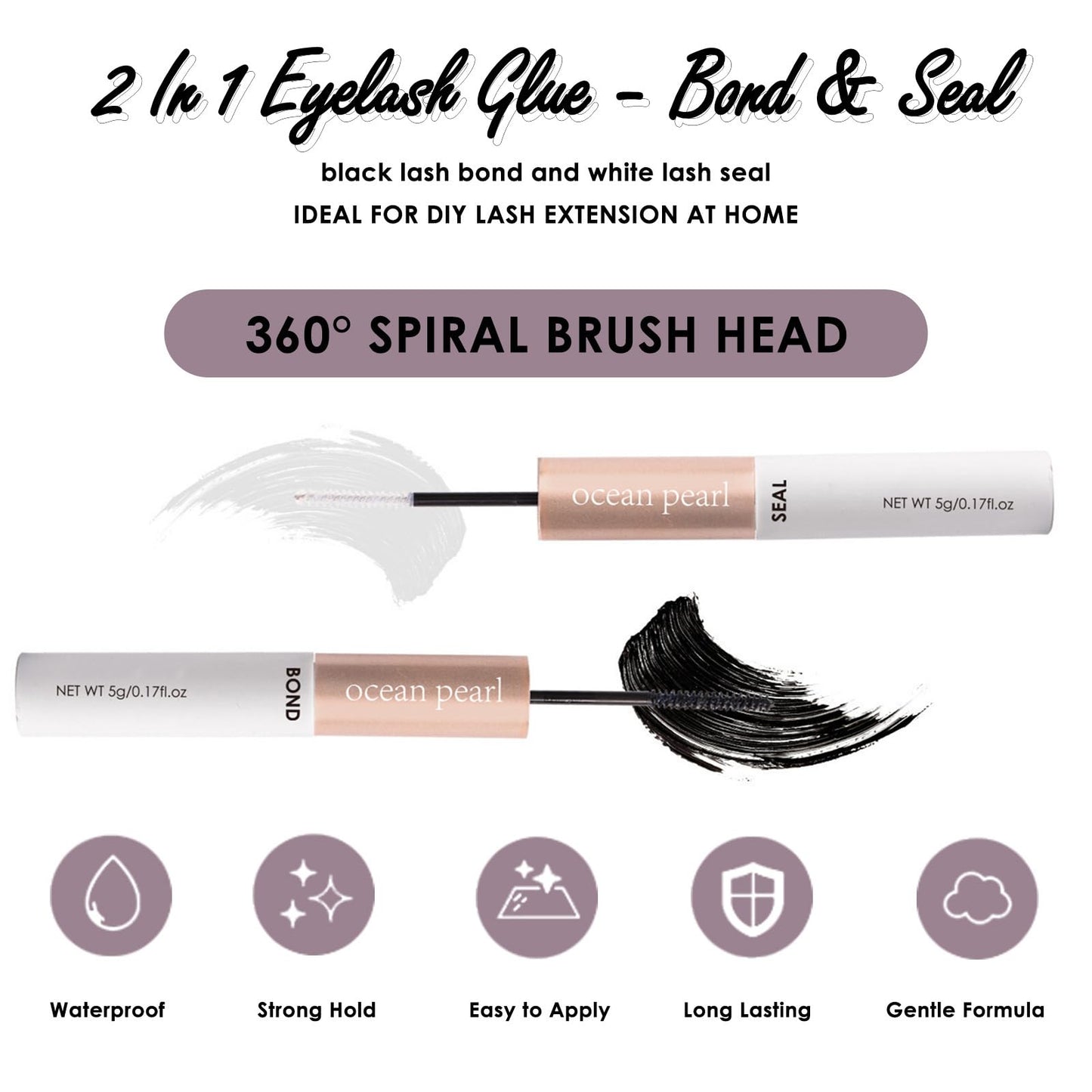 Wimpern Extensions 120 Büschel DIY Lash Extension Set Einzelne Wimpern mit Wimpernkleber und Pinzette für Anfänger Wimpernverlängerung zu Hause Individual Lashes 10-16mm C/D Curl - OP01