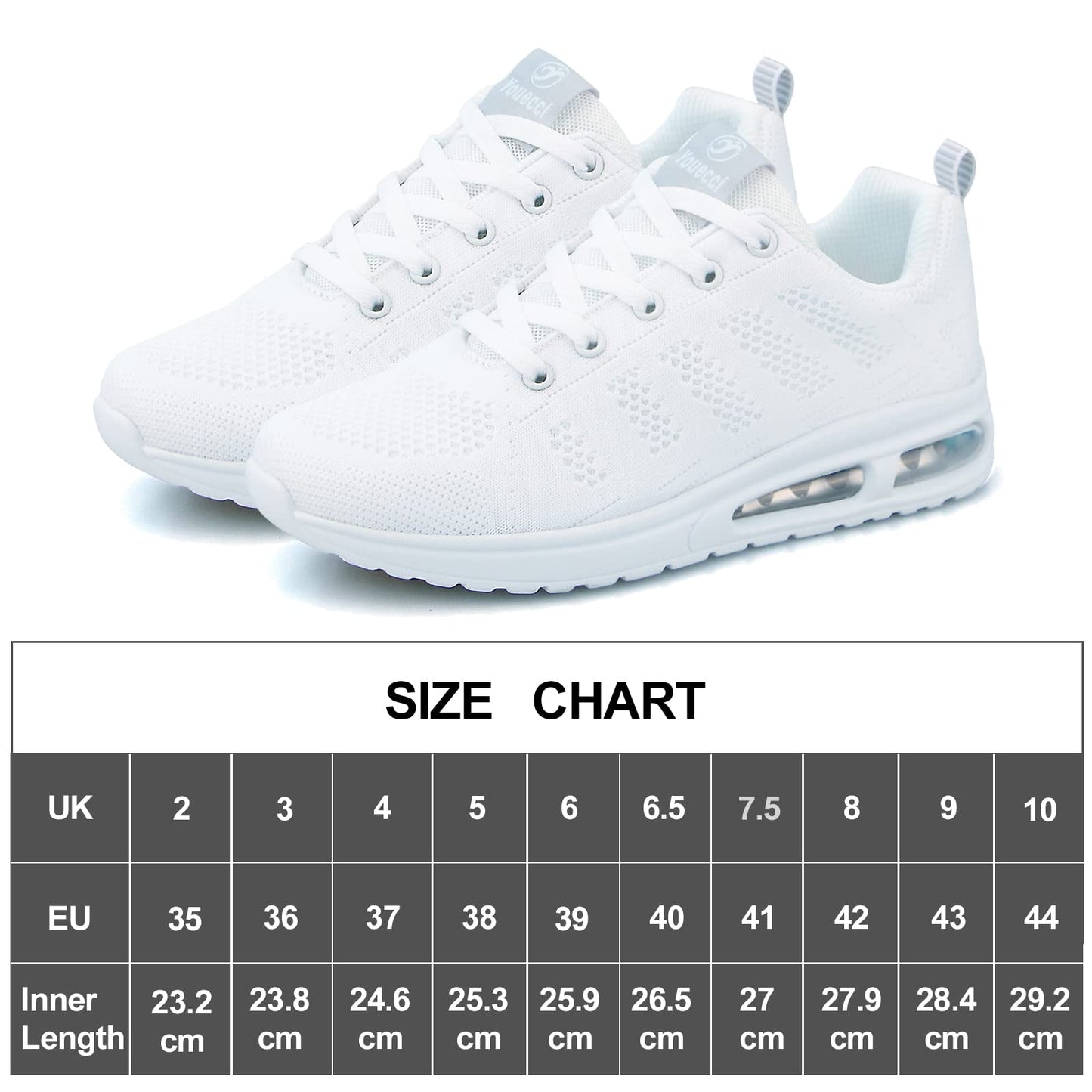 ANBIWANGLUO Damen Turnschuhe Sportliche Laufschuhe Schnürschuhe Atmungsaktive Outdoor Cross Trainer zum Joggen