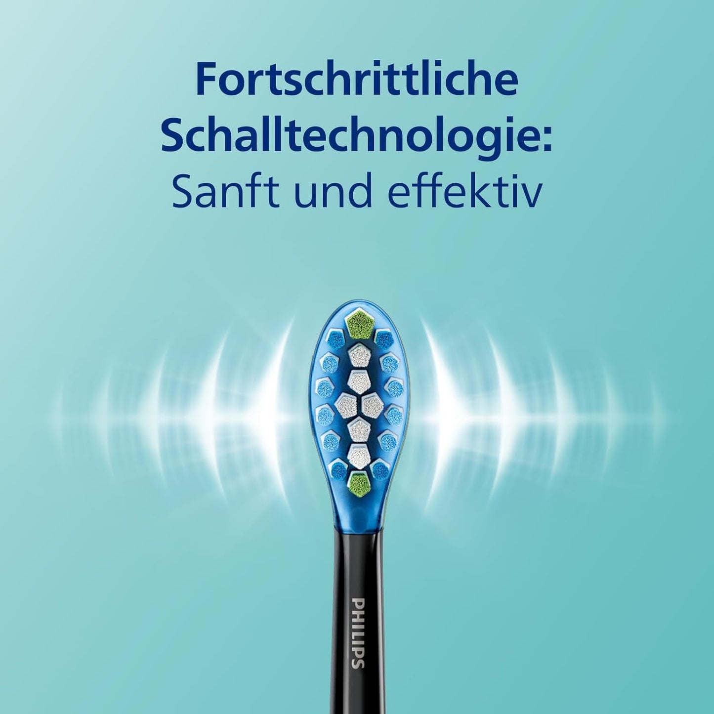 Philips Sonicare DiamondClean 9000 elektrische Zahnbürste, Doppelpack,Zahnbürste mit Schalltechnologie inklusive App, Drucksensor,4 Putzmodi,3 Intensitätsstufen, schwarz und roségold, Modell HX9914/61
