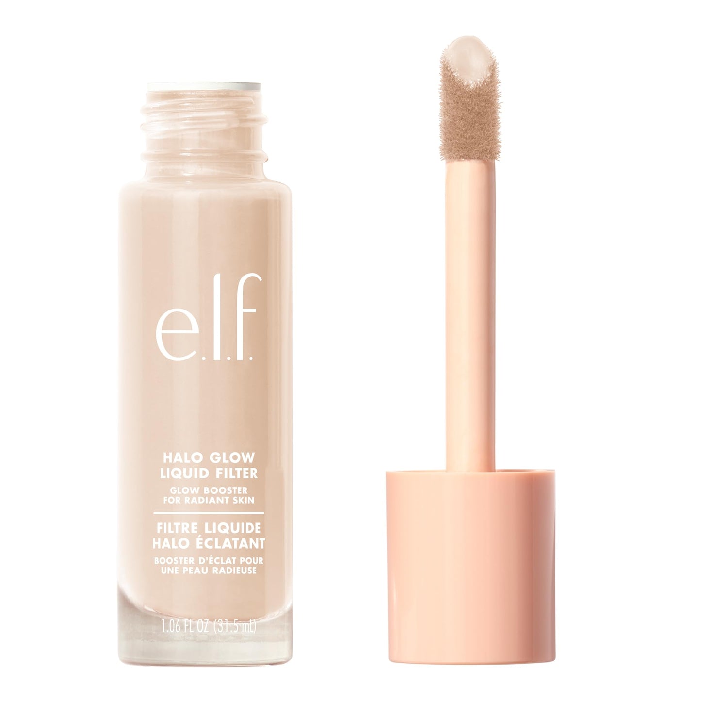 e.l.f. Halo Glow Liquid Filter, Illuminating Liquid Glow Booster For A Radiant Complexion, Infused With Hyaluronic Acid, 2 Fair- Light