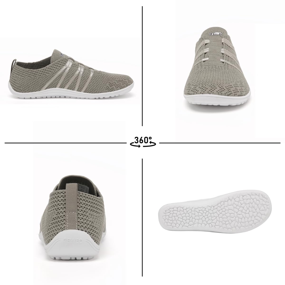 Merdoo Barfußschuhe Damen Herren Bequeme Barfuss Schuhe Damen Slip On Sneakers Weich Sportschuhe Leicht Turnschuhe rutschfest Hausschuhe Atmungsaktiv Barfussschuhe Sommerschuhe Unisex 37-45EU