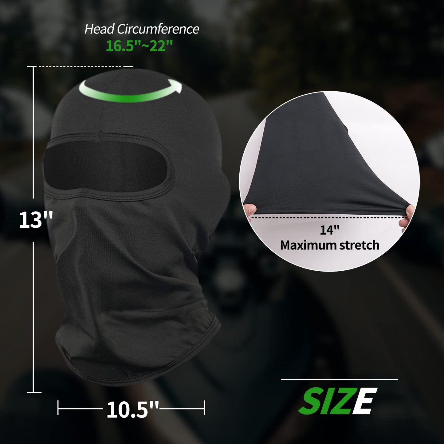 LONGKING Sturmhauben,Skimaske,Balaclava für Damen und Herren–UV-Schutz,Winddicht Warm,Motorradfahren,Snowboarden für Radfahren Outdoor Sports