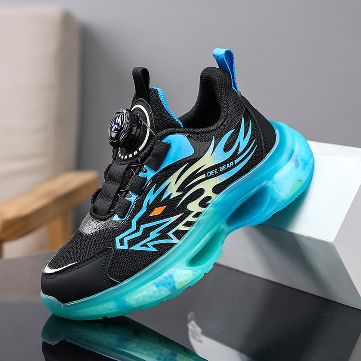 Kinder Sneaker Laufschuhe Mode Jungen Sportschuhe Tigermotiv Turnschuhe Bequem Atmungsaktiv Leicht Outdoor Sport Freizeit Schuhe Joggingschuhe Größe 28-39