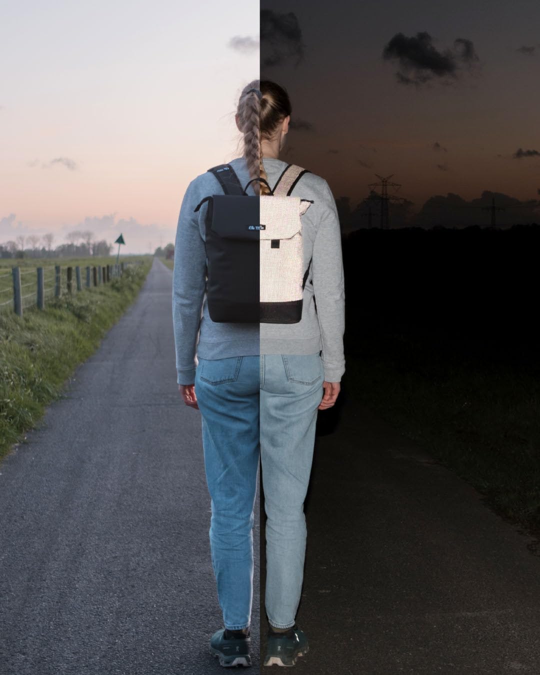Ela Mo Rucksack Damen - Daypack schön u. durchdacht - Laptop Rucksäcke für Frauen - Anti Diebstahl Tasche für Schule, Uni, Business (Salmon)