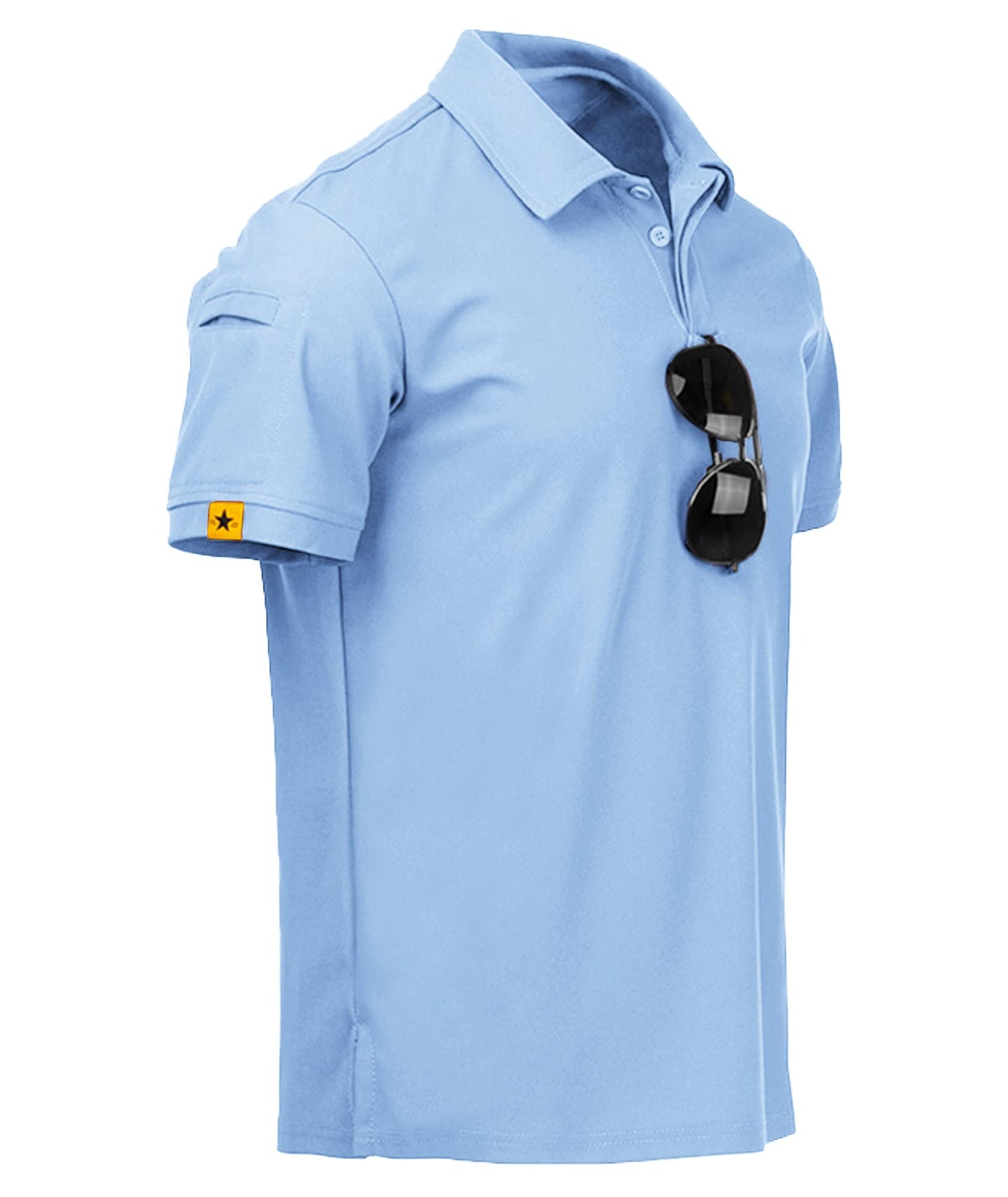 ZITY Pack of 5 Polo Shirts Men's Short Sleeve Quick-Drying Breathable T-Shirt Men Summer Polo Shirt Sports Shirt Regular Fit Golf Polo Shirts for Men
