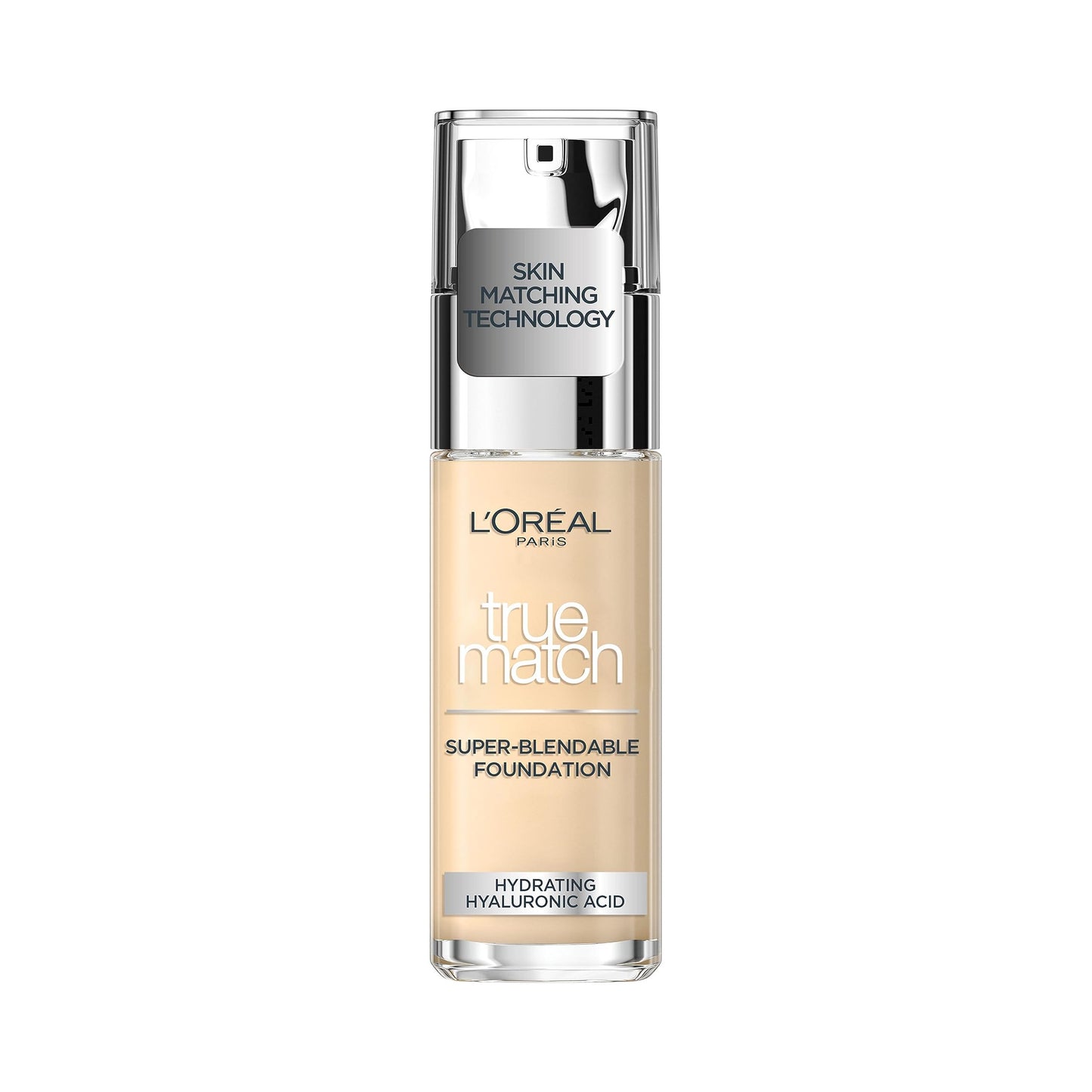 L'Oréal Paris Make up, Flüssige Foundation mit Hyaluron und Aloe Vera, True Match Make-Up, Nr. 5.N Sand, 30 ml