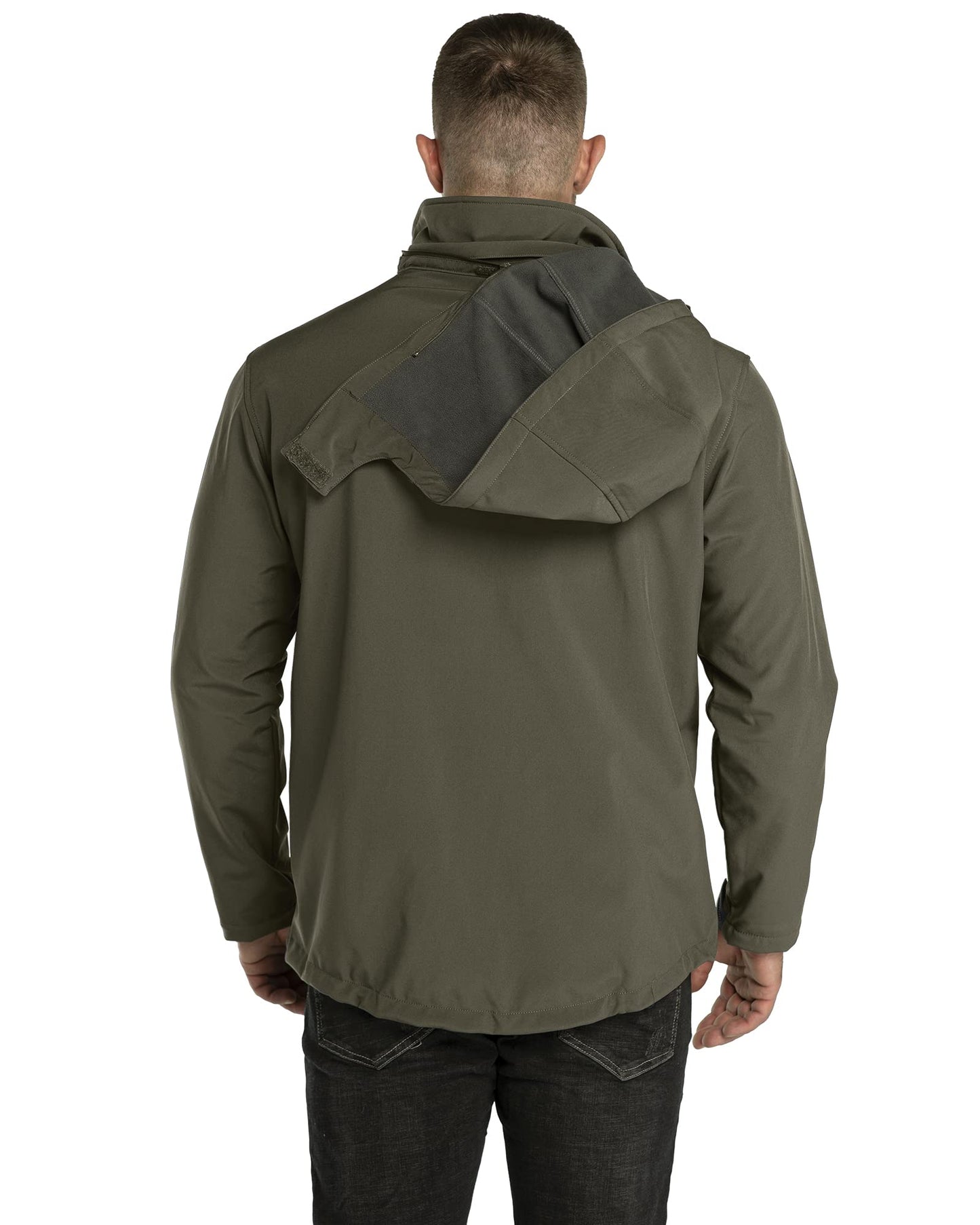 33,000ft Softshelljacke für Herren Wasserdicht Winterjacke Winddicht Warme Fleece Gefüttert Windbreaker Funktionsjacke Outdoorjacke für Wandern Fahrrad Camping