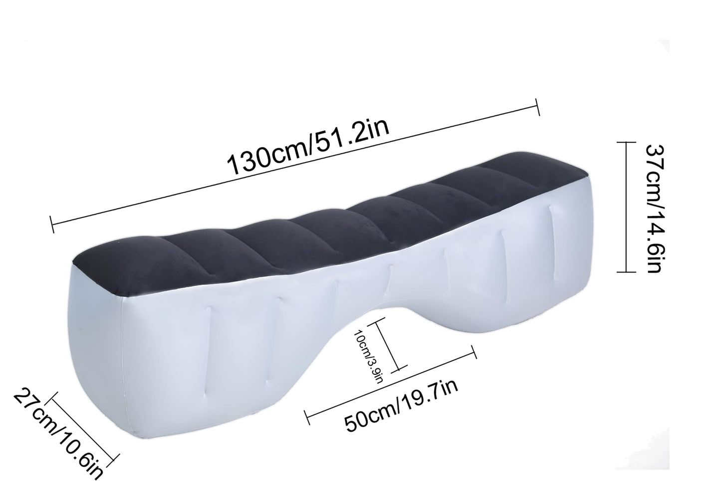 Icelus Auto Matratze SUV Luftmatratze with Luftpumpe 195 * 130 * 15 cm Aufblasbare Camping Kombi Luftbett für Auto Rücksitz Dickere Kofferraum Matratze Bett für Camping Outdoor Traveling