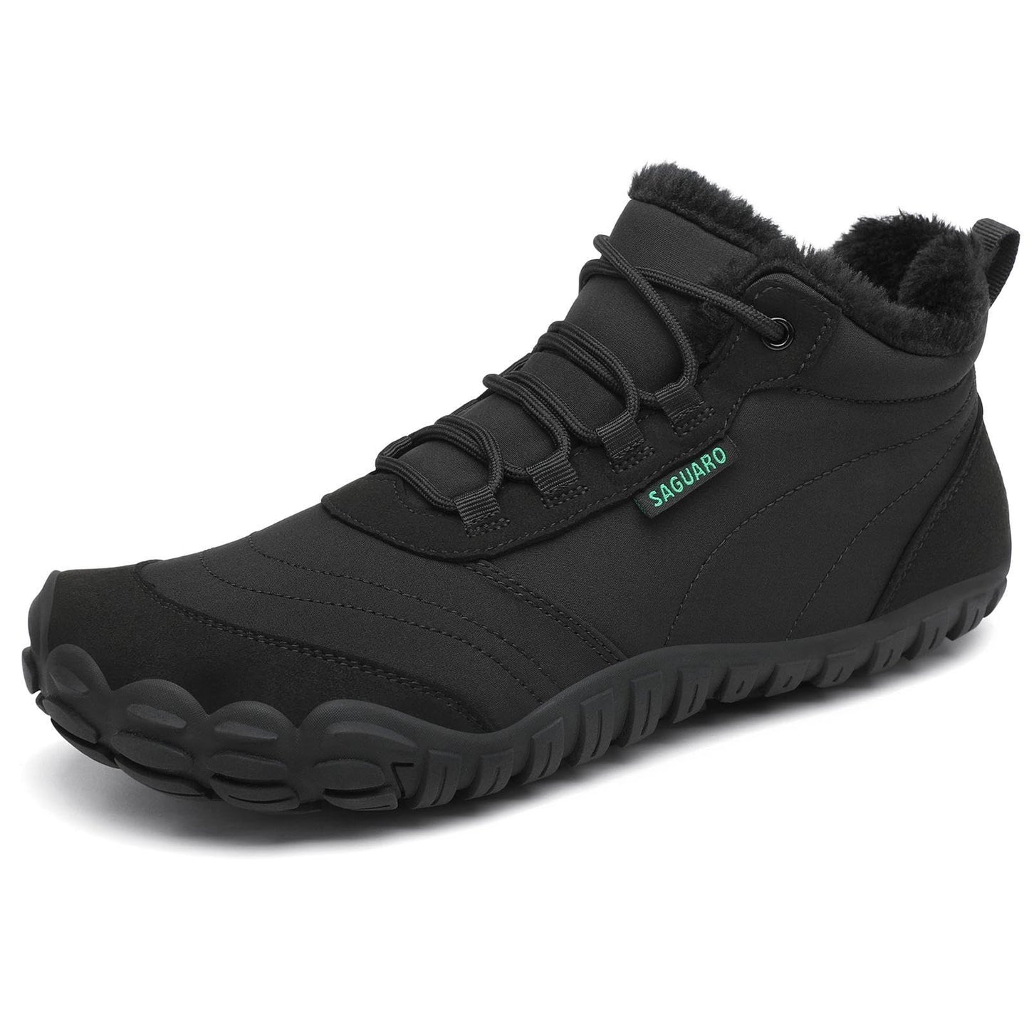 SAGUARO Winter Barfußschuhe Warm Gefüttert Winterschuhe für Damen Herren,EU Gr.36-48