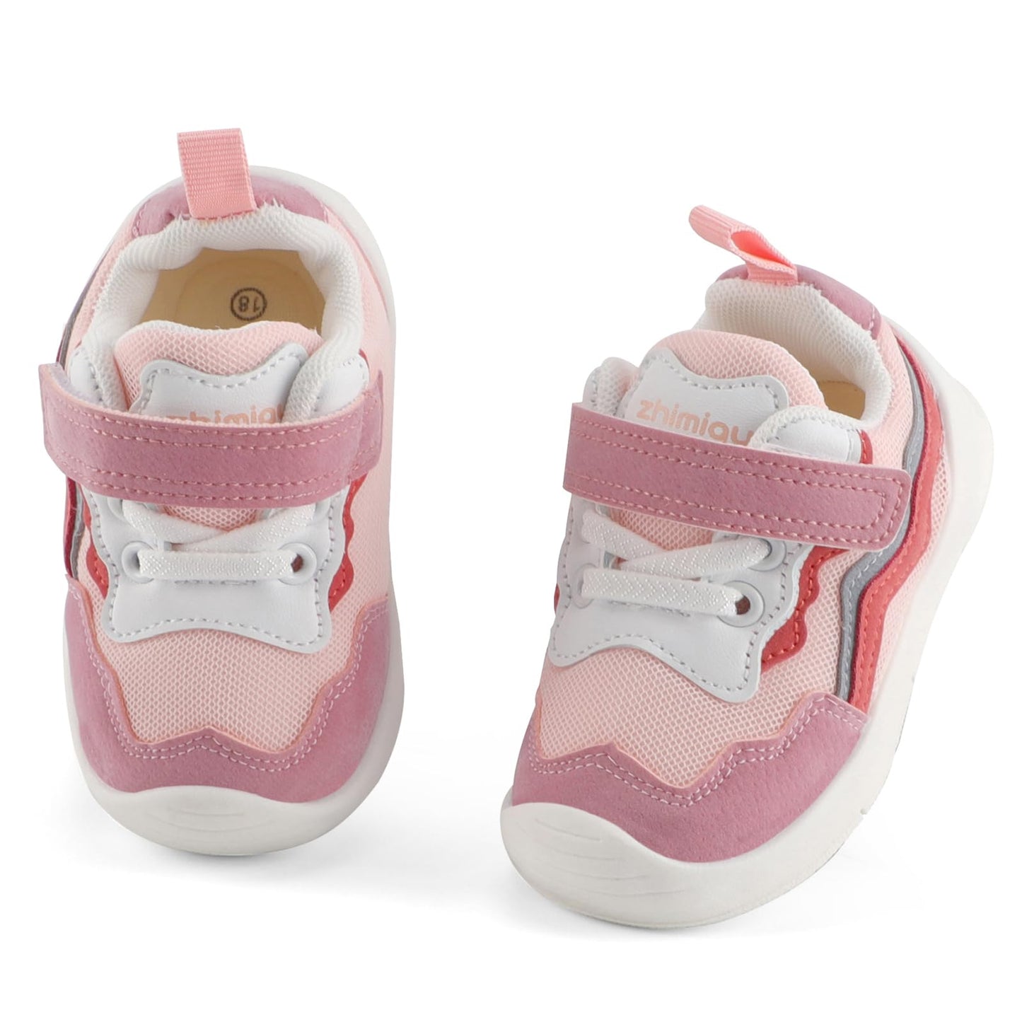 LACOFIA Baby First Walking Shoes Toddler Non-Slip Rubber Sole Trainers