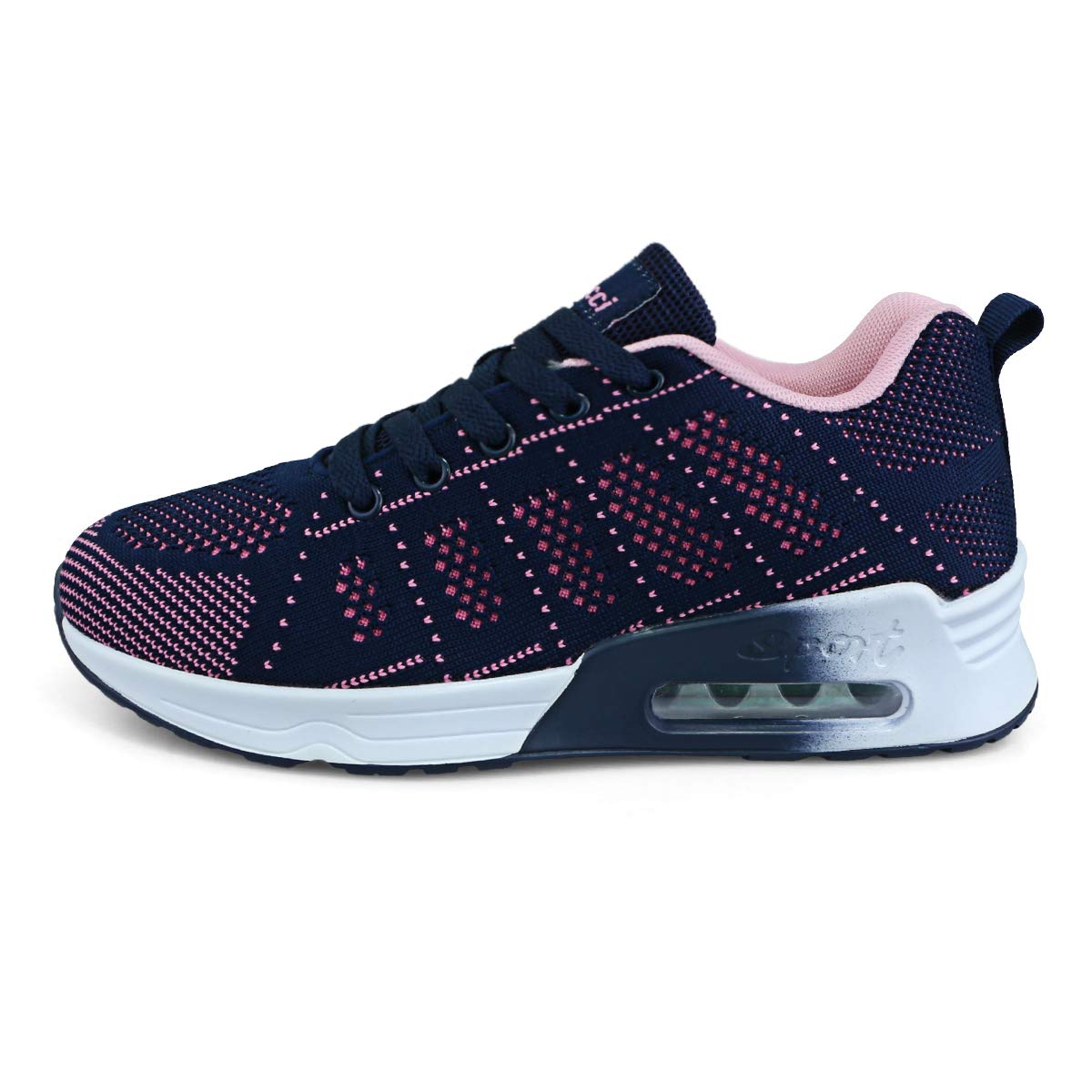 ANBIWANGLUO Damen Turnschuhe Sportliche Laufschuhe Schnürschuhe Atmungsaktive Outdoor Cross Trainer zum Joggen
