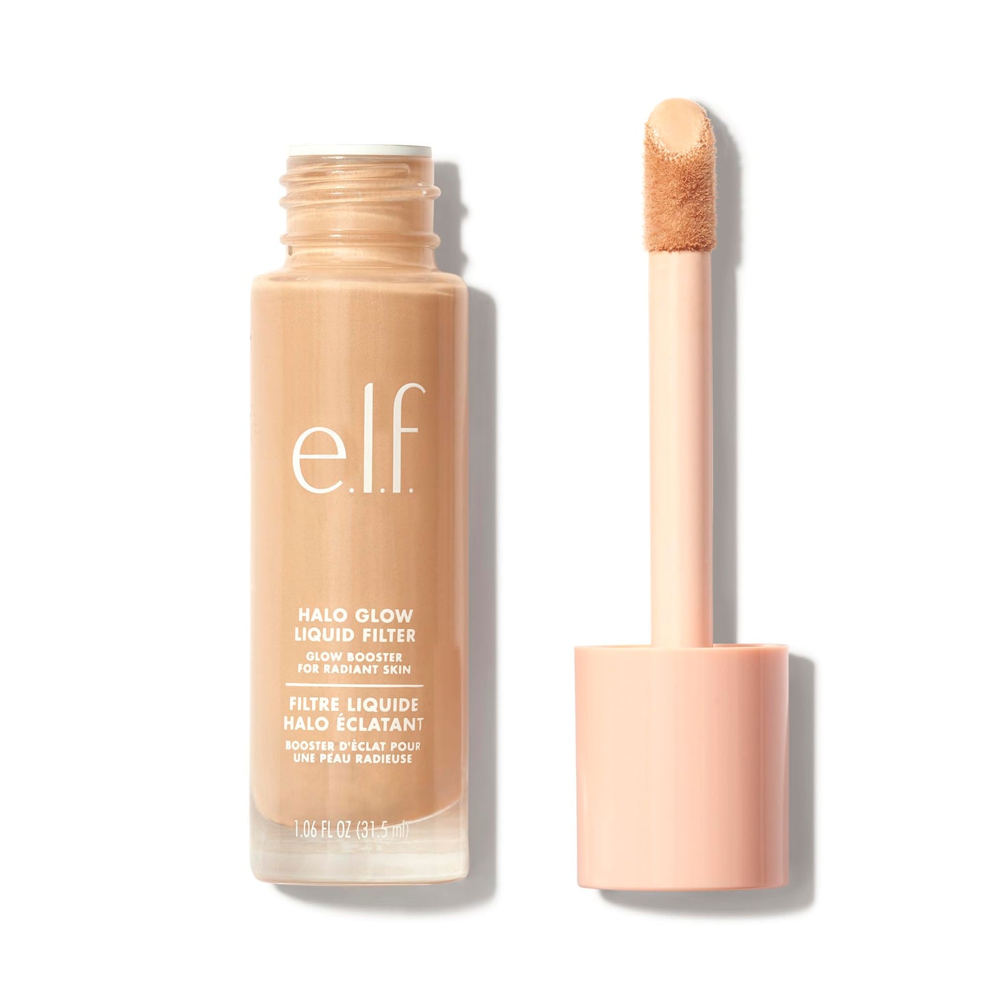e.l.f. Halo Glow Liquid Filter, Illuminating Liquid Glow Booster For A Radiant Complexion, Infused With Hyaluronic Acid, 2 Fair- Light