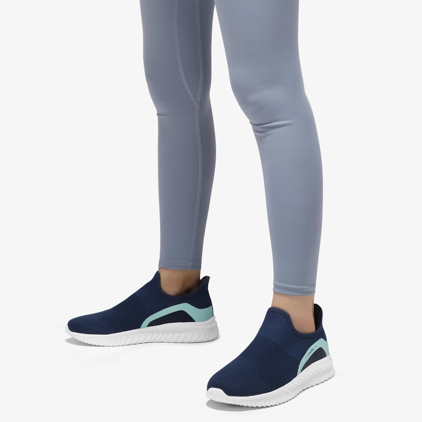 STQ Slip on Freihändig Damen Slip on Sneakers Bequem Orthopädische Schuhe