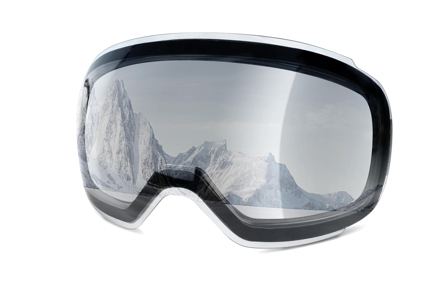 COOLOO Ski Goggles Men Women Teenagers Magnetic OTG Frameless Anti-Fog Protection with 100% UV Protection