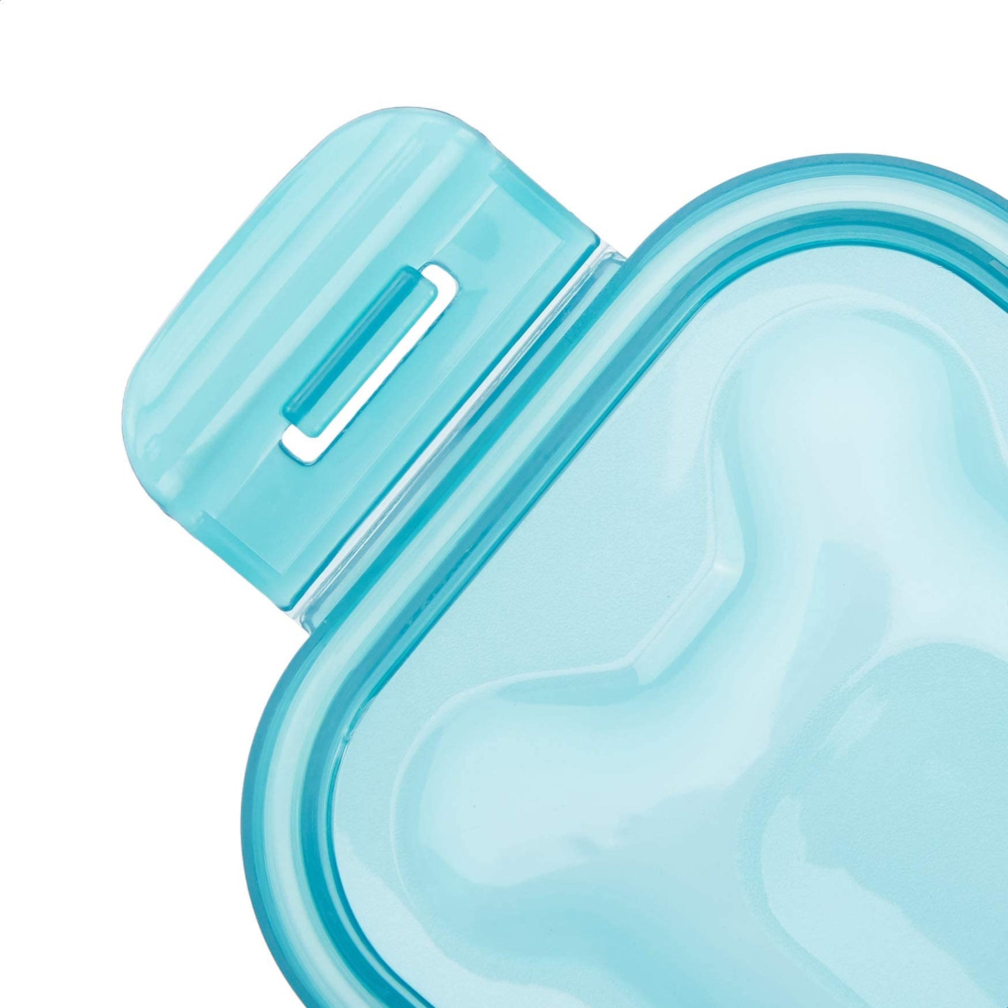 Amazon Basics Gefrierbehälter im Set, mit Deckel, luftdicht, auslaufsicher, stapelbar, für Kühlschrank/Gefriertruhe, BPA-frei, Kunststoff, mikrowellen- und spülmaschinenfest, 3 x 0.6 l, hellblau