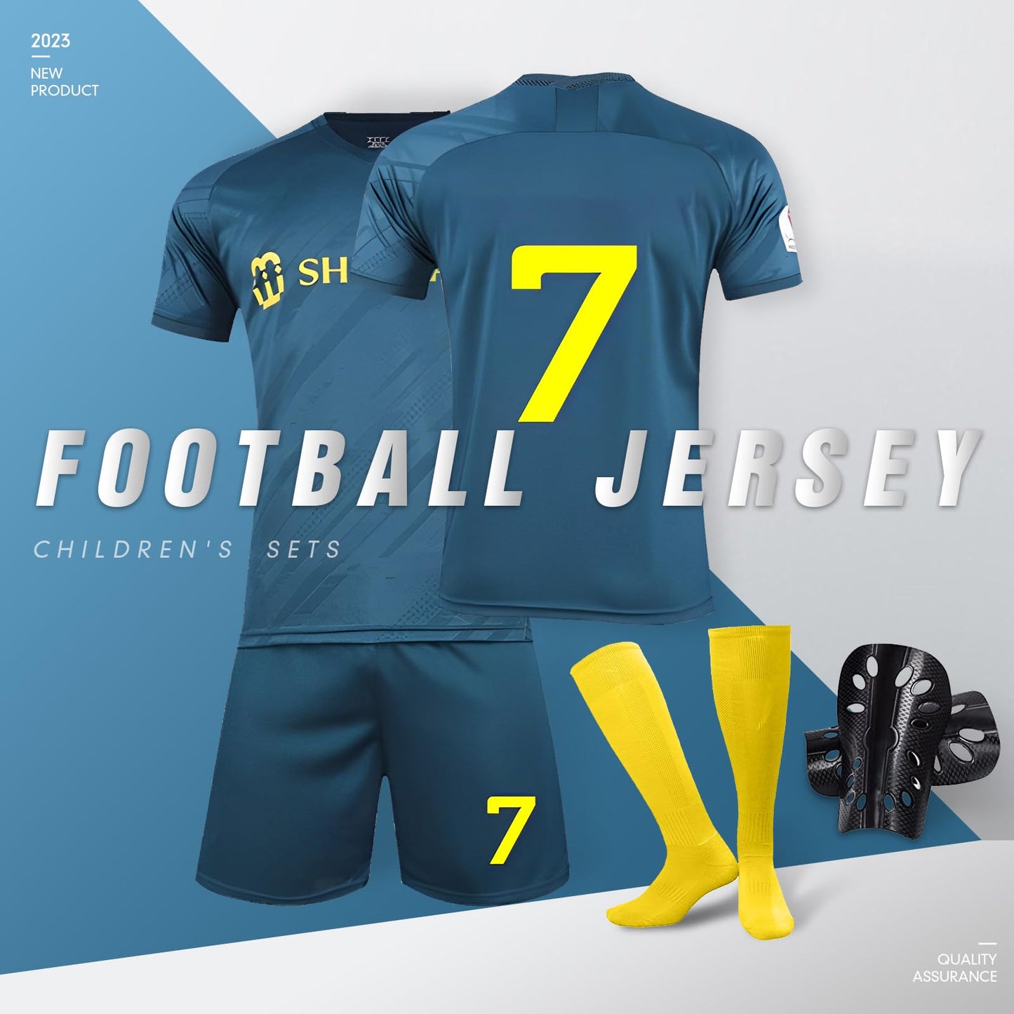 Sternstunde Trikot Sets Kinder, Hause/Auswärts Fußballtrikot für Kinder,Herren Jungen Fussball Jersey Football Trikots, Sportshirt Junge Football Training Tshirts Shorts und Socken Anzug