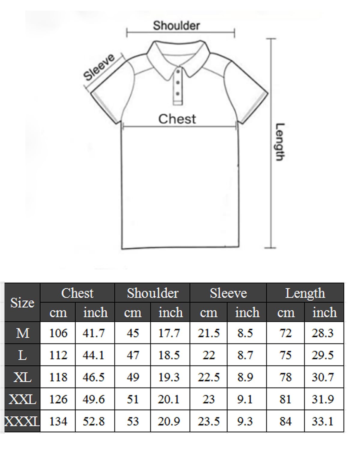 GNRSPTY Poloshirt Herren Kurzarm Polohemd Giraffe Stickerei Einfarbig T-Shirt M-3XL