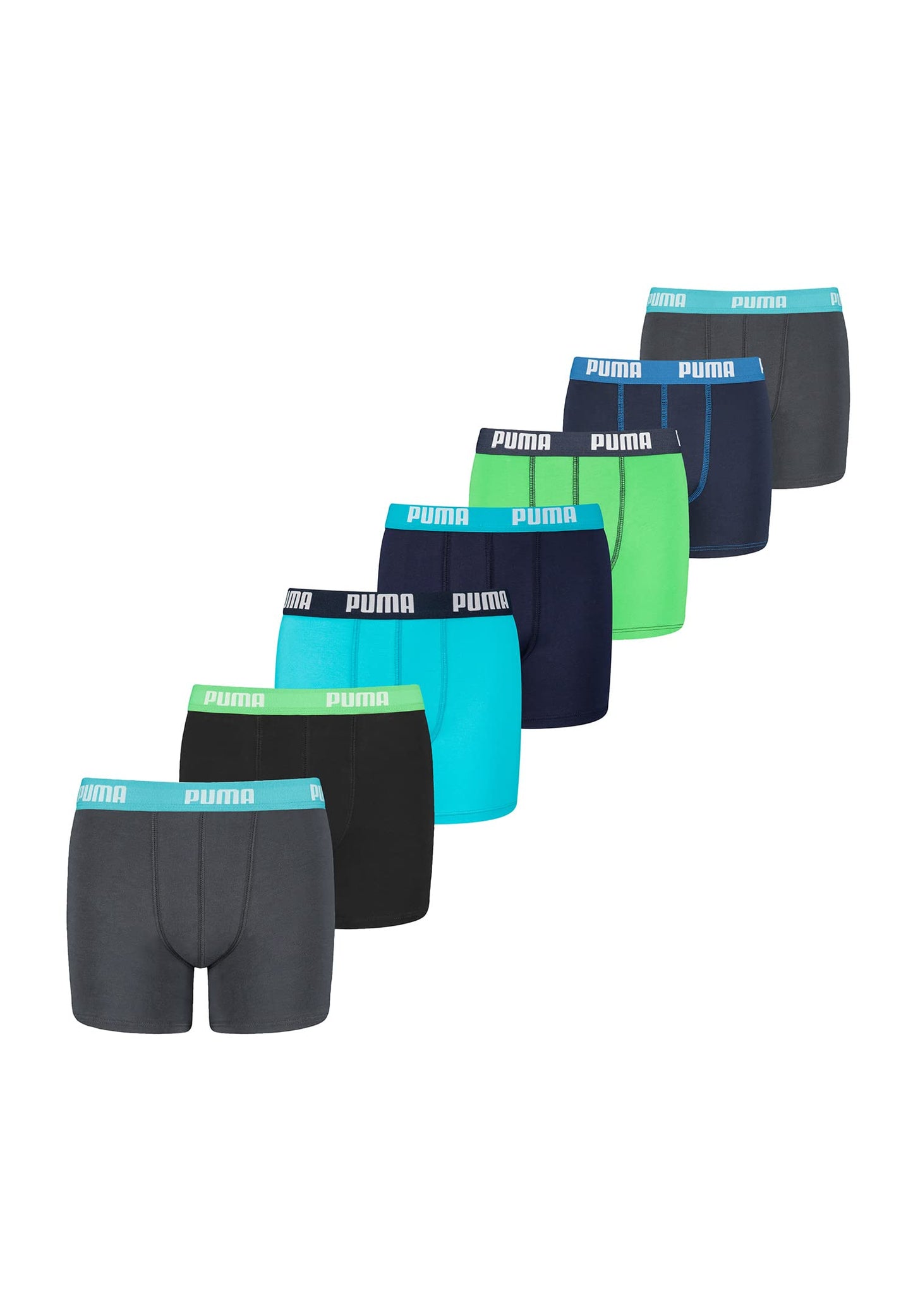PUMA Boxershorts Jungen Kinder Unterhose Unterwäsche 7 er Pack