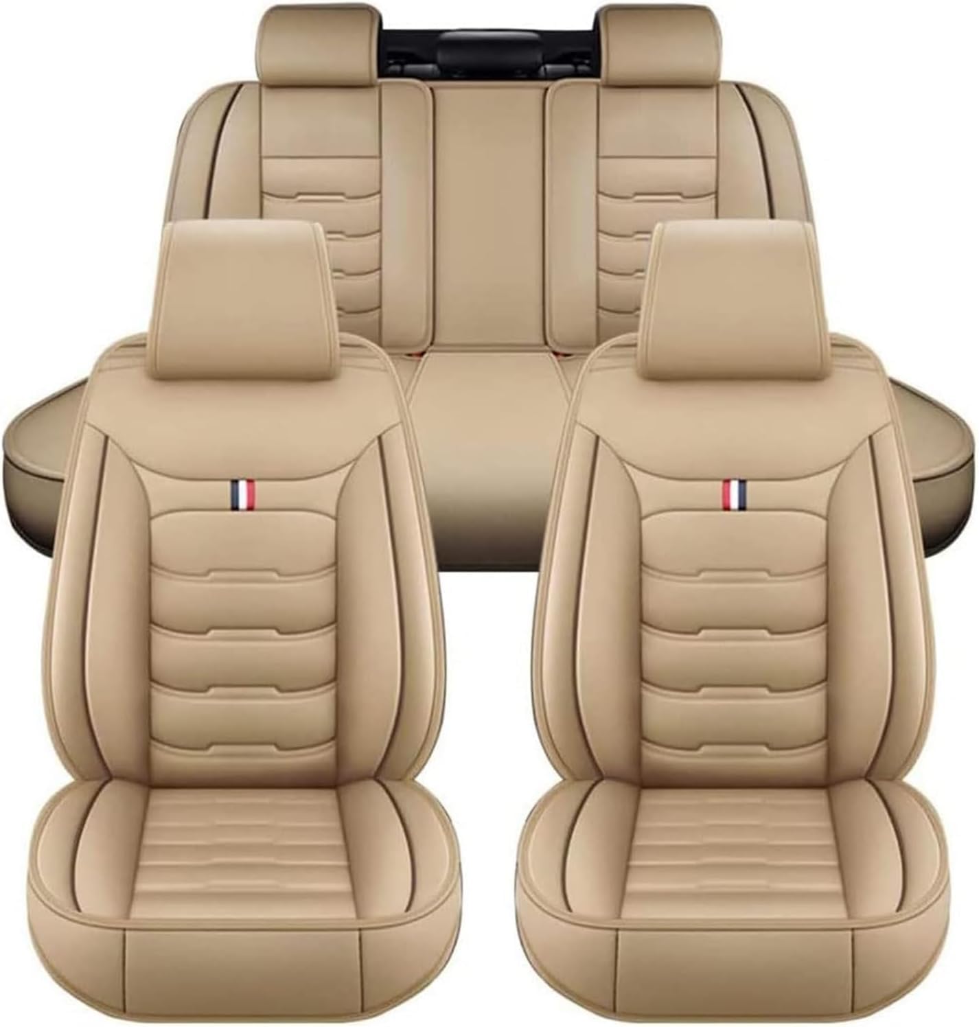 Auto Leder Sitzbezüge Sets für BMW X1 X3 X4 X5 X6 1/3/4/5/6/7 F25 F10 E83 E84 E70 E87 E90 E92 320I F11 F20 F15 F16 F30, Autositzbezüge Sets rutschfest Wasserdicht Atmungsaktiv Bequem Seat Schonbezüge