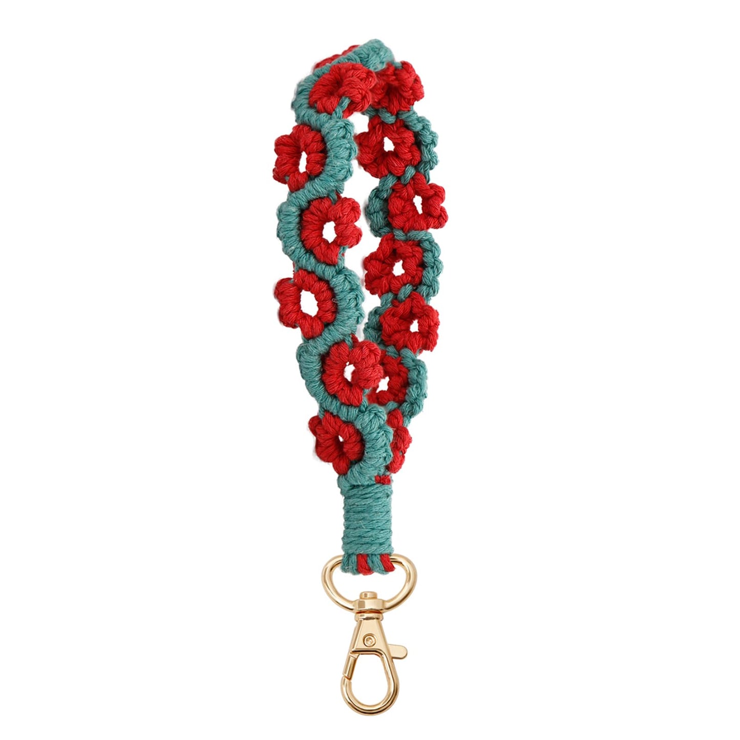 AOKSUNOVA Key Ring Band Macrame Lanyard Short Key Pendant Girls Gift for Women