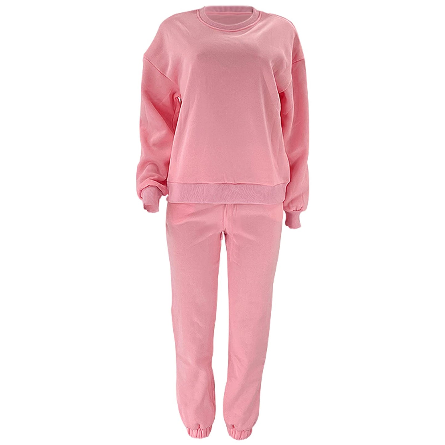 amropi Trainingsanzug Damen Pullover Sweatshirt und Jogginghose Warm Vlies Kleidungsset
