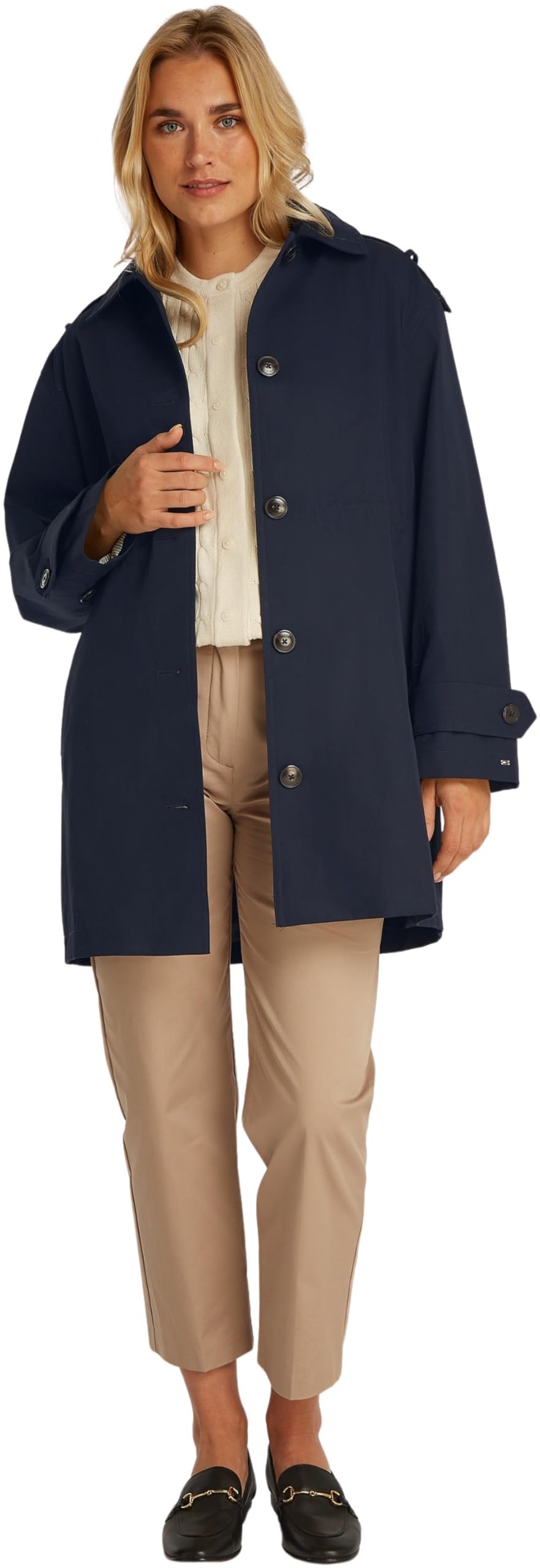Tommy Hilfiger Damen Ess Cotton Hood Parka Ww0ww43742 ESS COTTON HOOD PARKA WW0WWW43742