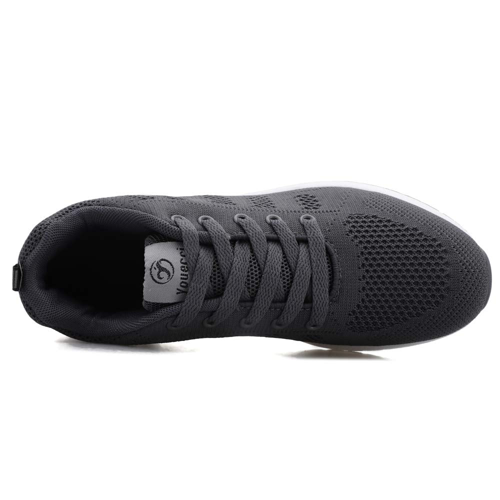 ANBIWANGLUO Damen Turnschuhe Sportliche Laufschuhe Schnürschuhe Atmungsaktive Outdoor Cross Trainer zum Joggen
