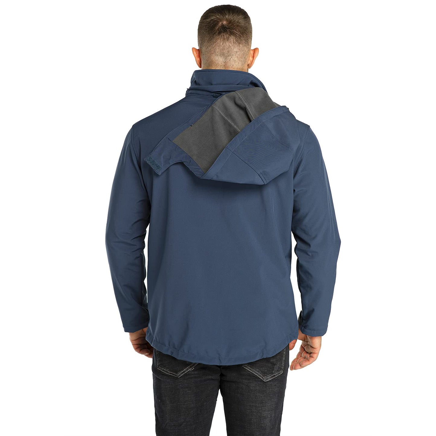 33,000ft Softshelljacke für Herren Wasserdicht Winterjacke Winddicht Warme Fleece Gefüttert Windbreaker Funktionsjacke Outdoorjacke für Wandern Fahrrad Camping