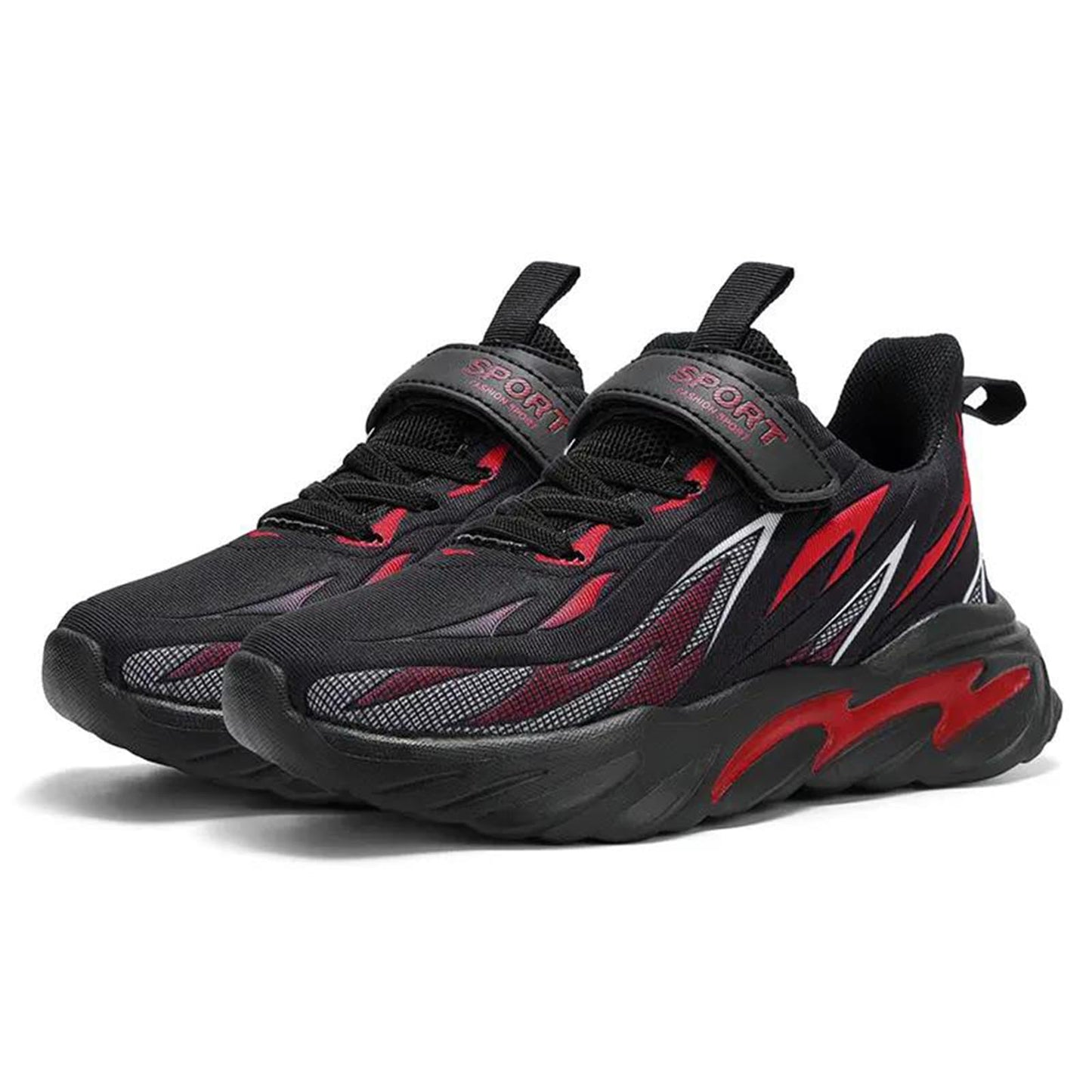 Qvxkd Turnschuhe Mädchen Schuhe turanschuhe Jungen Hallenschuhe Junge Sportschuhe Kinder Mesh Atmungsaktiv Kinderschuhe Outdoor Laufschuhe Sneaker Klettverschluss Wanderschuhe 28EU-39EU