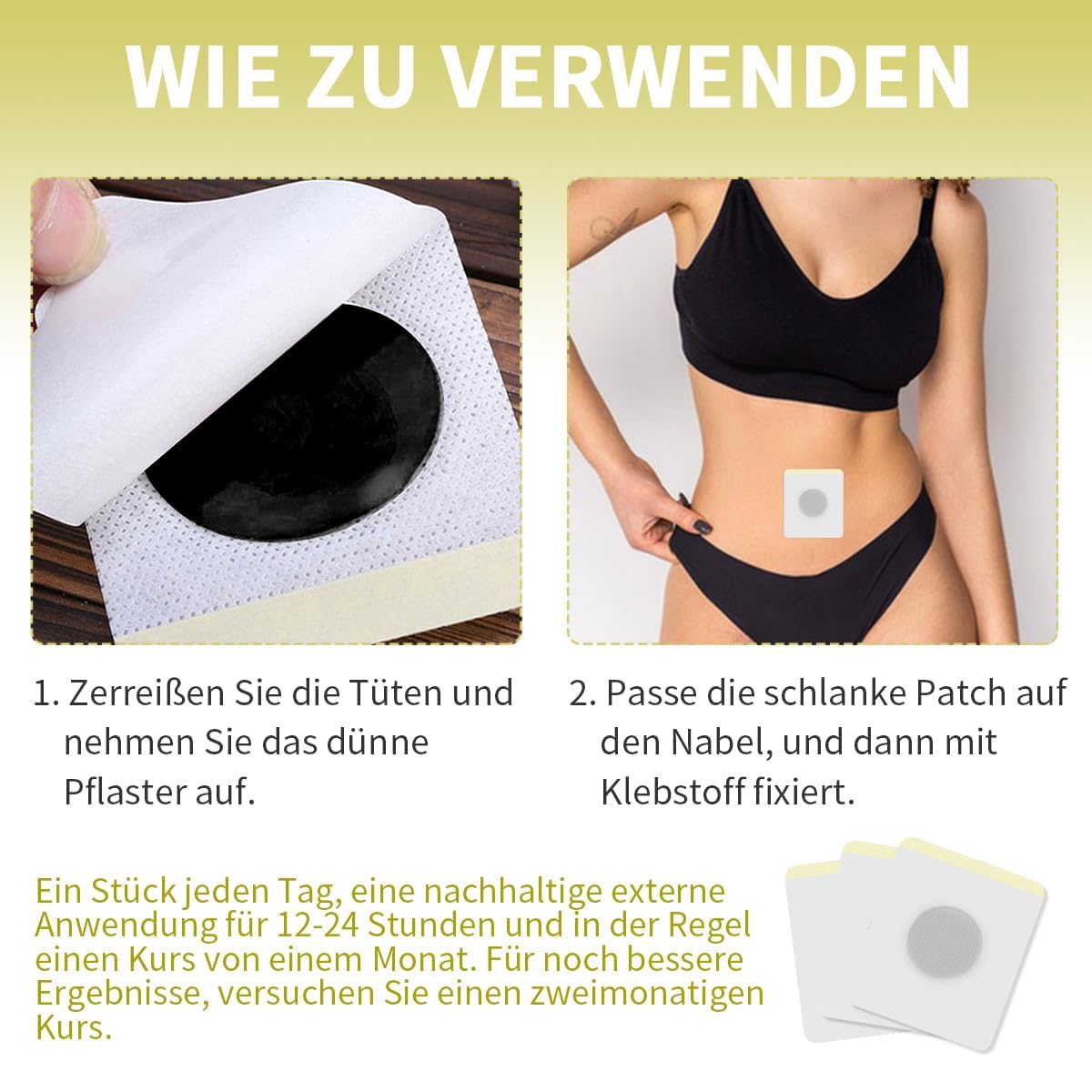 30 StüCk,Abnehmen Schnell Fettverbrenner,Natural Herbal Sticker,Navel Sticker,Slimming Patch,Abdominal Detox Abnehmen,Eimer Taille,Bauchfett Taille,Schnelles Abnehmen Nicht Reizend,Abnehmpflaster