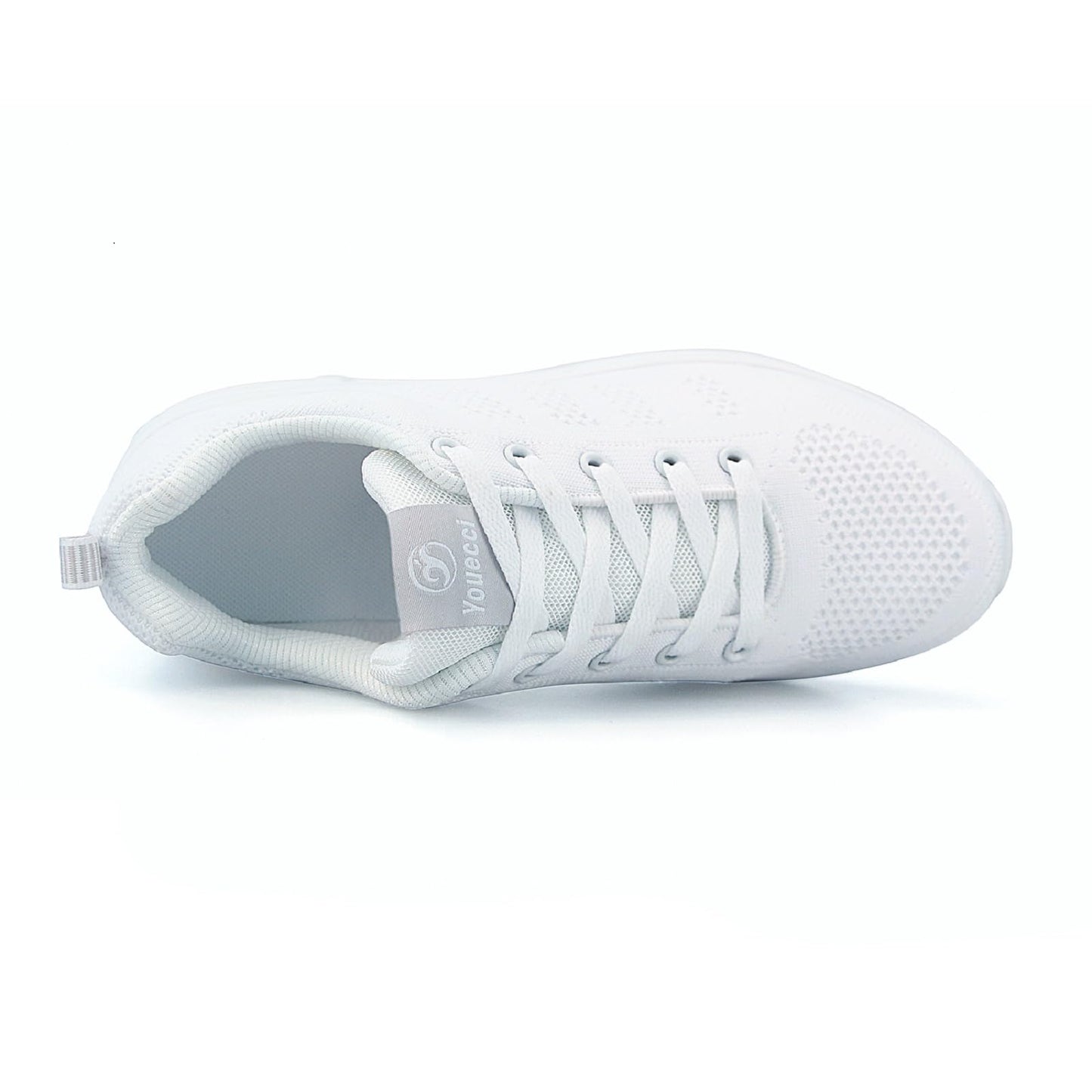 ANBIWANGLUO Damen Turnschuhe Sportliche Laufschuhe Schnürschuhe Atmungsaktive Outdoor Cross Trainer zum Joggen