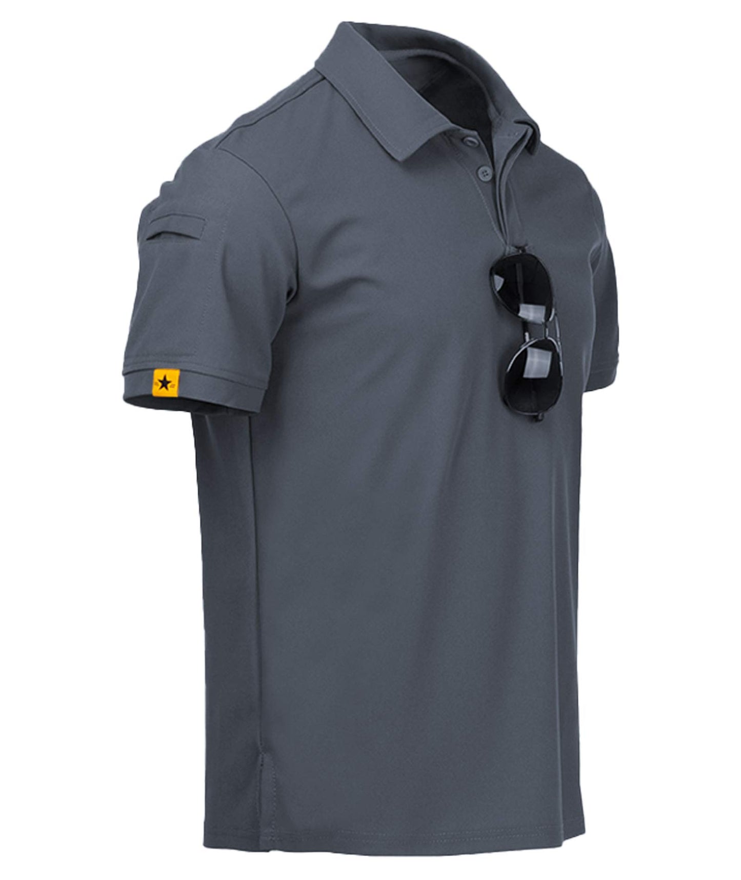 ZITY Pack of 5 Polo Shirts Men's Short Sleeve Quick-Drying Breathable T-Shirt Men Summer Polo Shirt Sports Shirt Regular Fit Golf Polo Shirts for Men