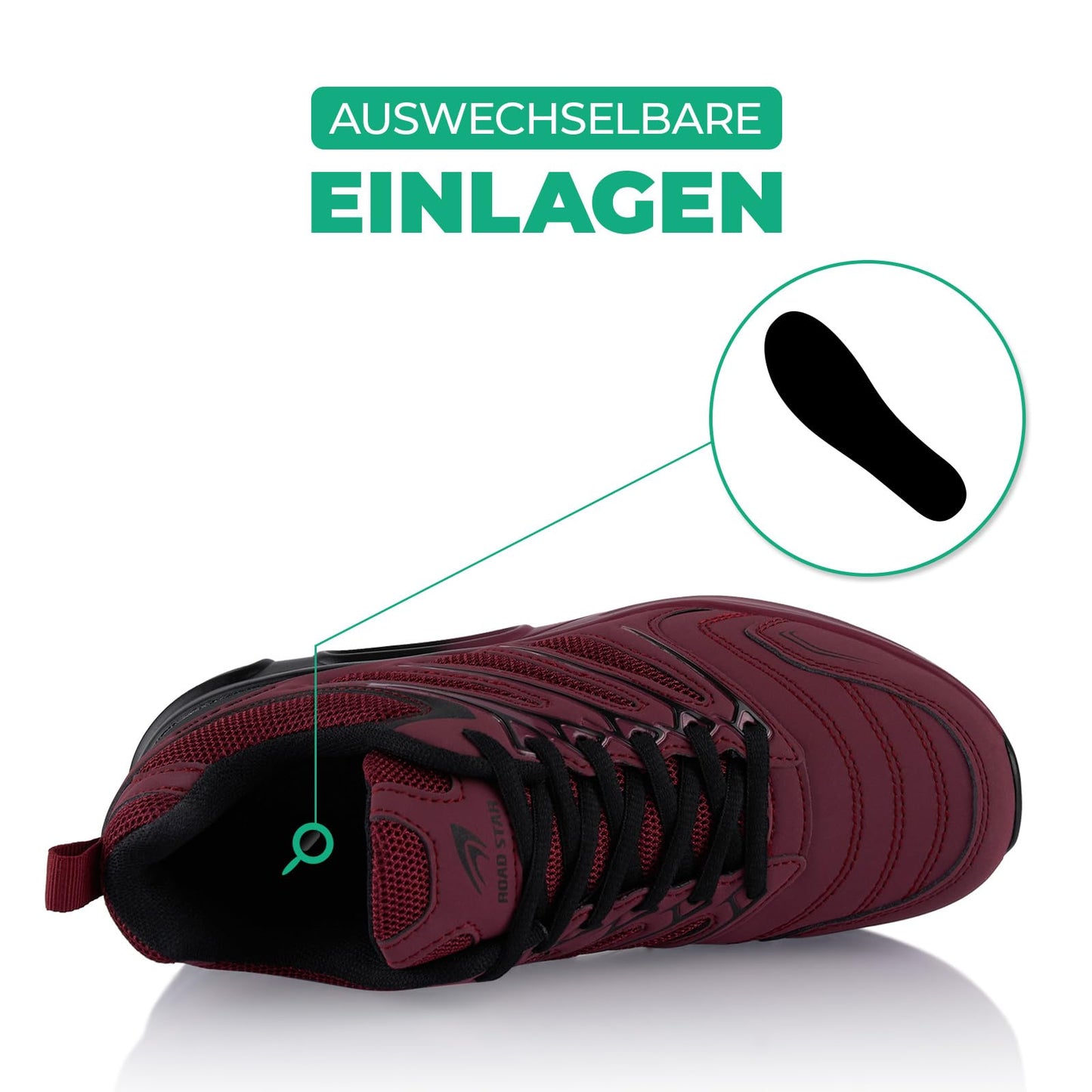 Fusskleidung® Damen Herren Sportschuhe Dämpfung Sneaker leichte Laufschuhe