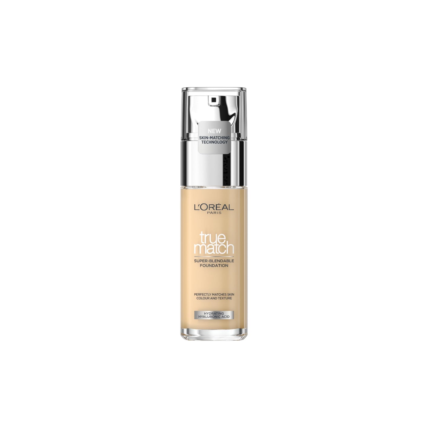 L'Oréal Paris Make up, Flüssige Foundation mit Hyaluron und Aloe Vera, True Match Make-Up, Nr. 5.N Sand, 30 ml
