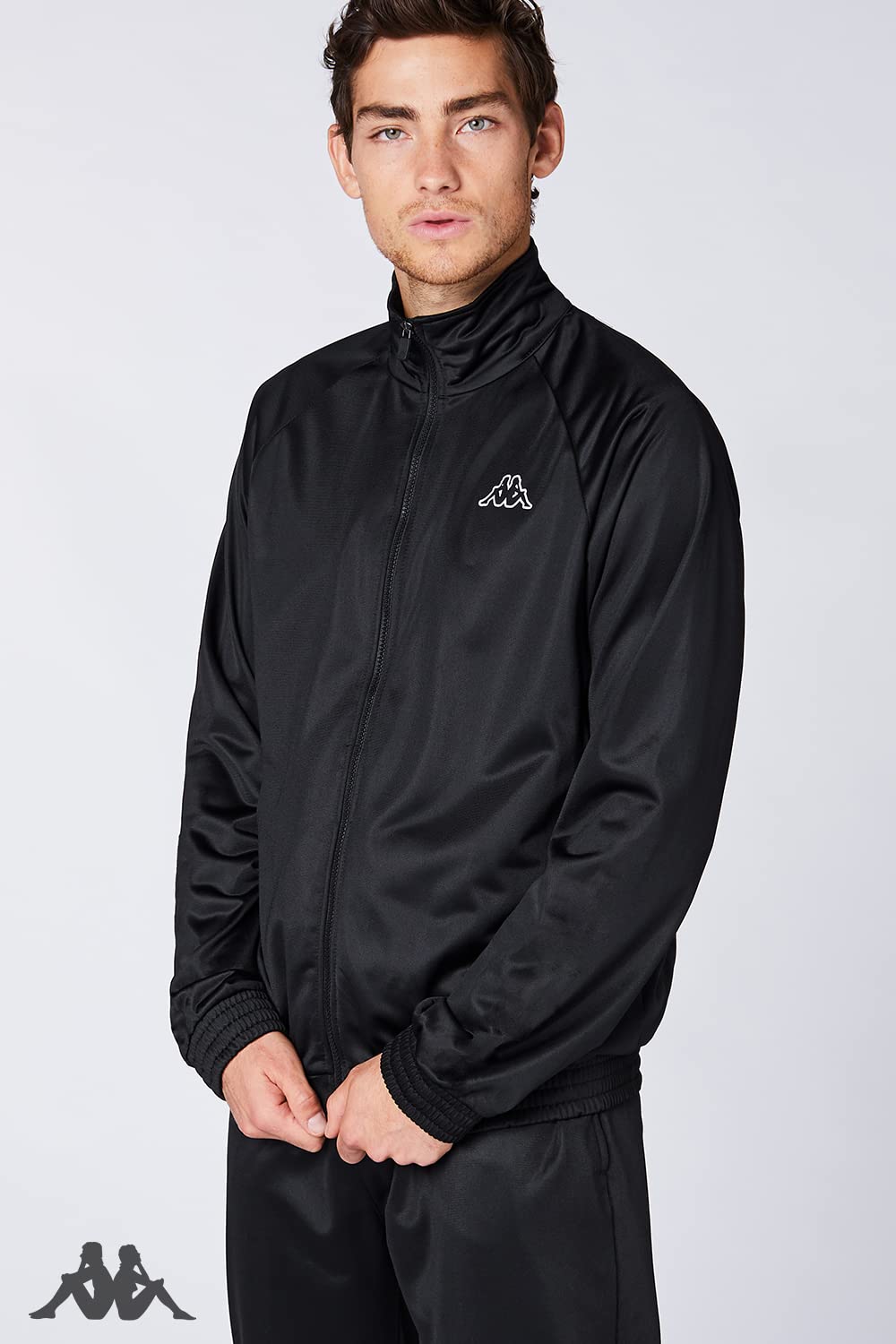 Kappa Trainingsanzug Villos für Herren, bequemer Tracksuit für Sport, Freizeit und Reisen, die Jogginghose & Trainingsjacke sind atmungsaktiv, schnell trocknend, Größe S-2XL