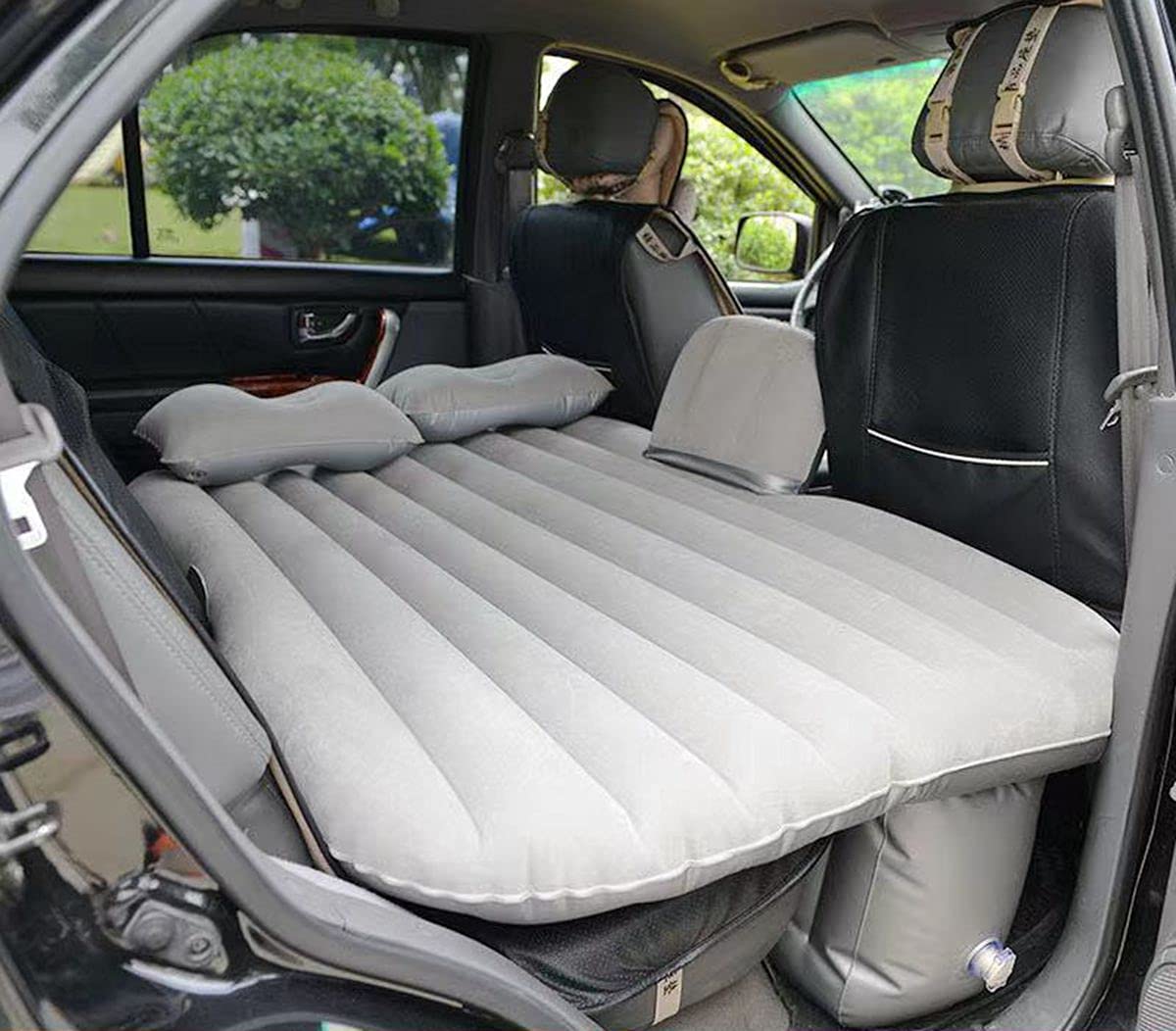 Icelus Auto Matratze SUV Luftmatratze with Luftpumpe 195 * 130 * 15 cm Aufblasbare Camping Kombi Luftbett für Auto Rücksitz Dickere Kofferraum Matratze Bett für Camping Outdoor Traveling