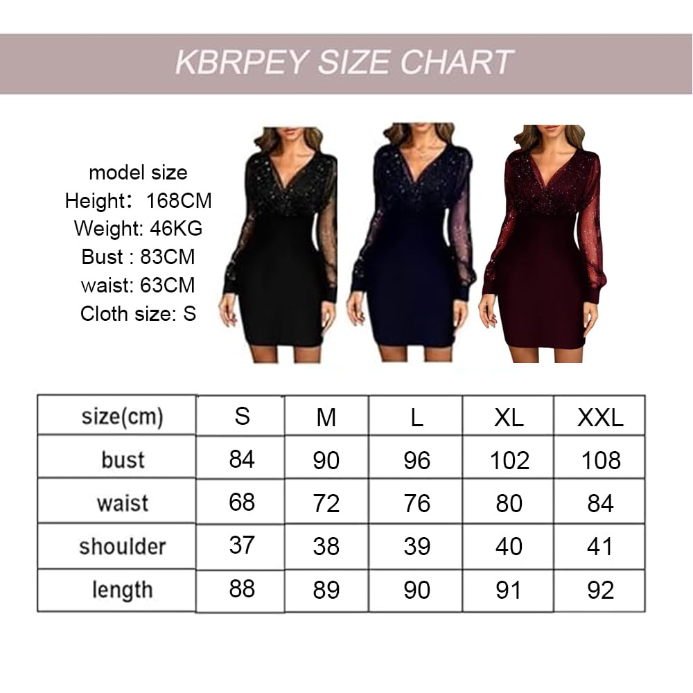 Mini Langarm Kleid Damen Elegante Pailletten Kleid Kurze Eng Spitzen Kleider Abendkleid Damen Figurbetontes Lange Ärmel Partykleid Moden Hohe Taille Wickelkleider