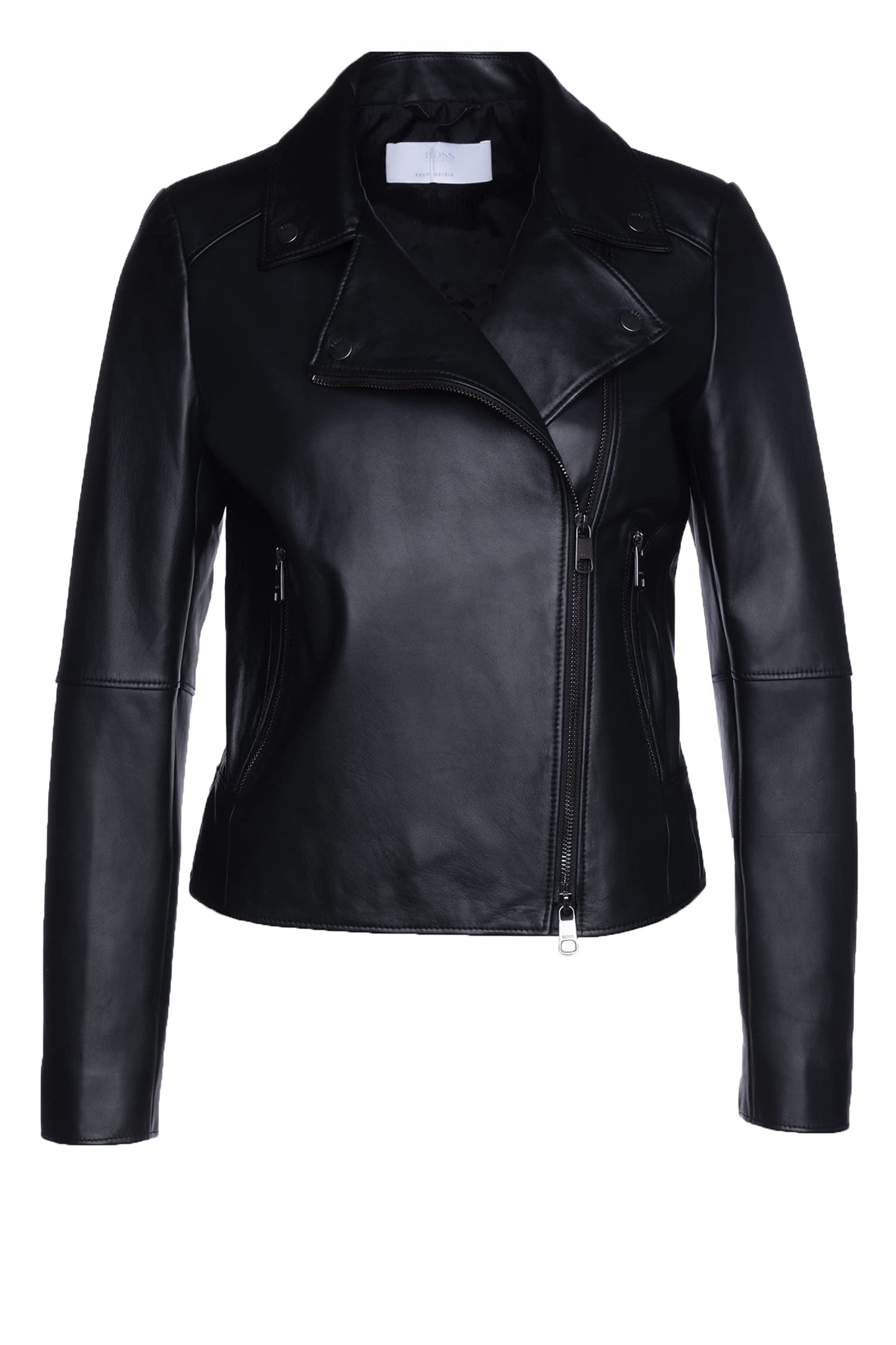 BOSS Damen C_saleli Lederjacke