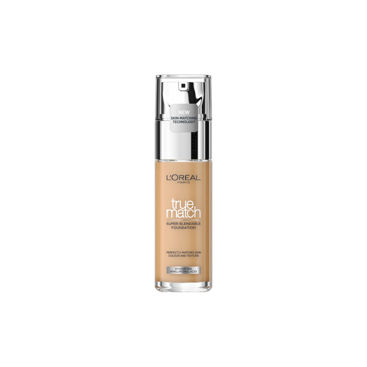 L'Oréal Paris Make up, Flüssige Foundation mit Hyaluron und Aloe Vera, True Match Make-Up, Nr. 5.N Sand, 30 ml