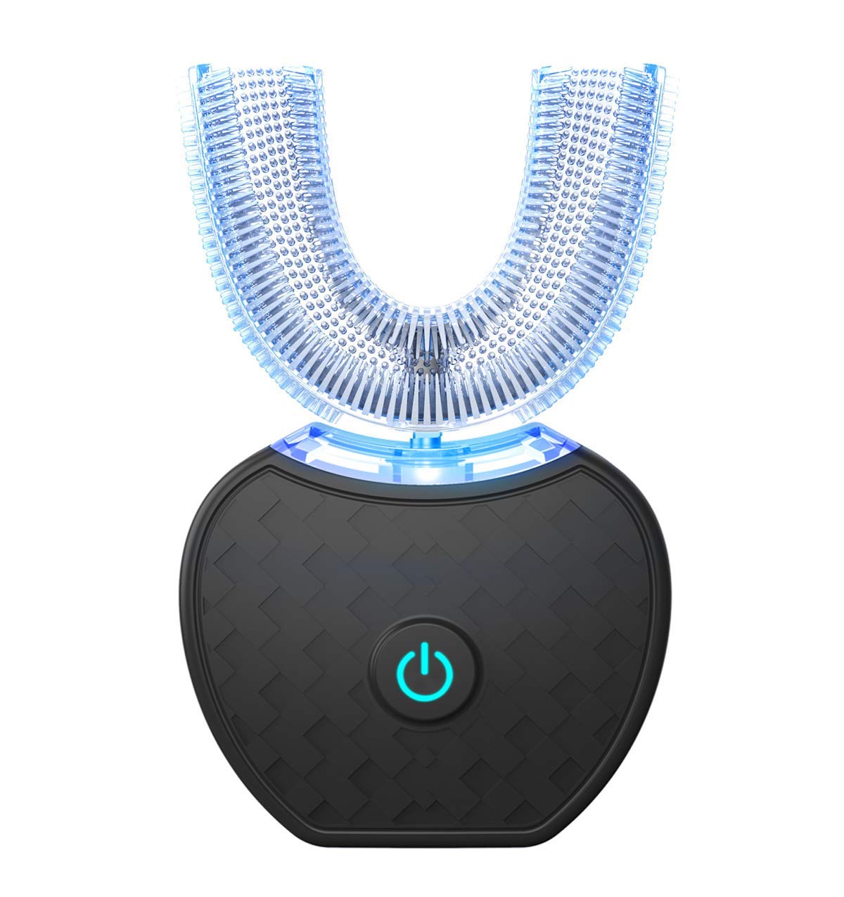 Automatic Ultrasonic Toothbrush for Adults 360° Electric Toothbrush 45 Inch Automatic Timer Wireless Charging Washable Travel Home Dual Use (Black, 1)