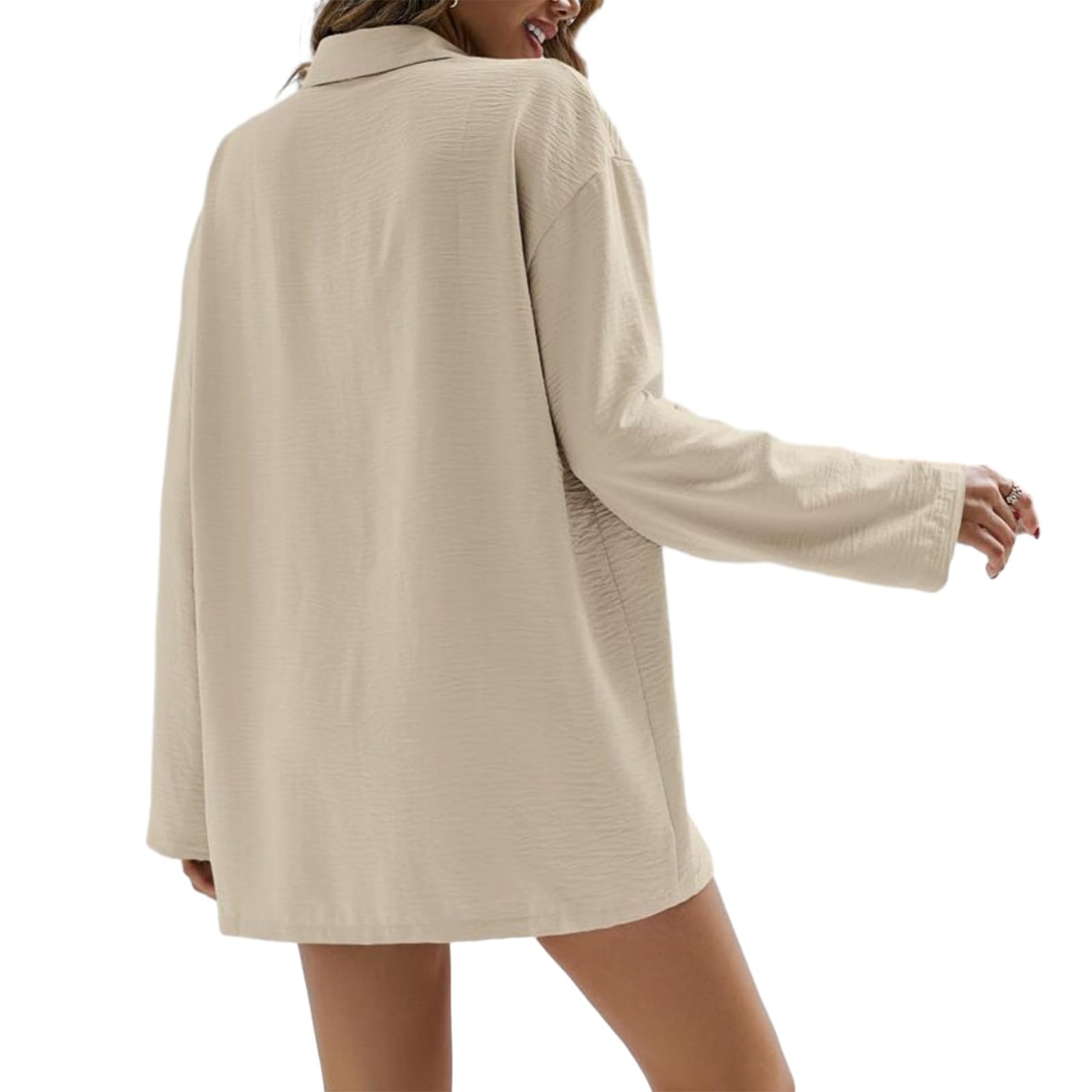 Geagodelia Damen Zweiteiler Elegant Hosenanzug Sommer Outfits Kleidung 2 Teiler Set Bluse Top + Shorts Y2k Aesthetic Clothes Loungewear Anzug
