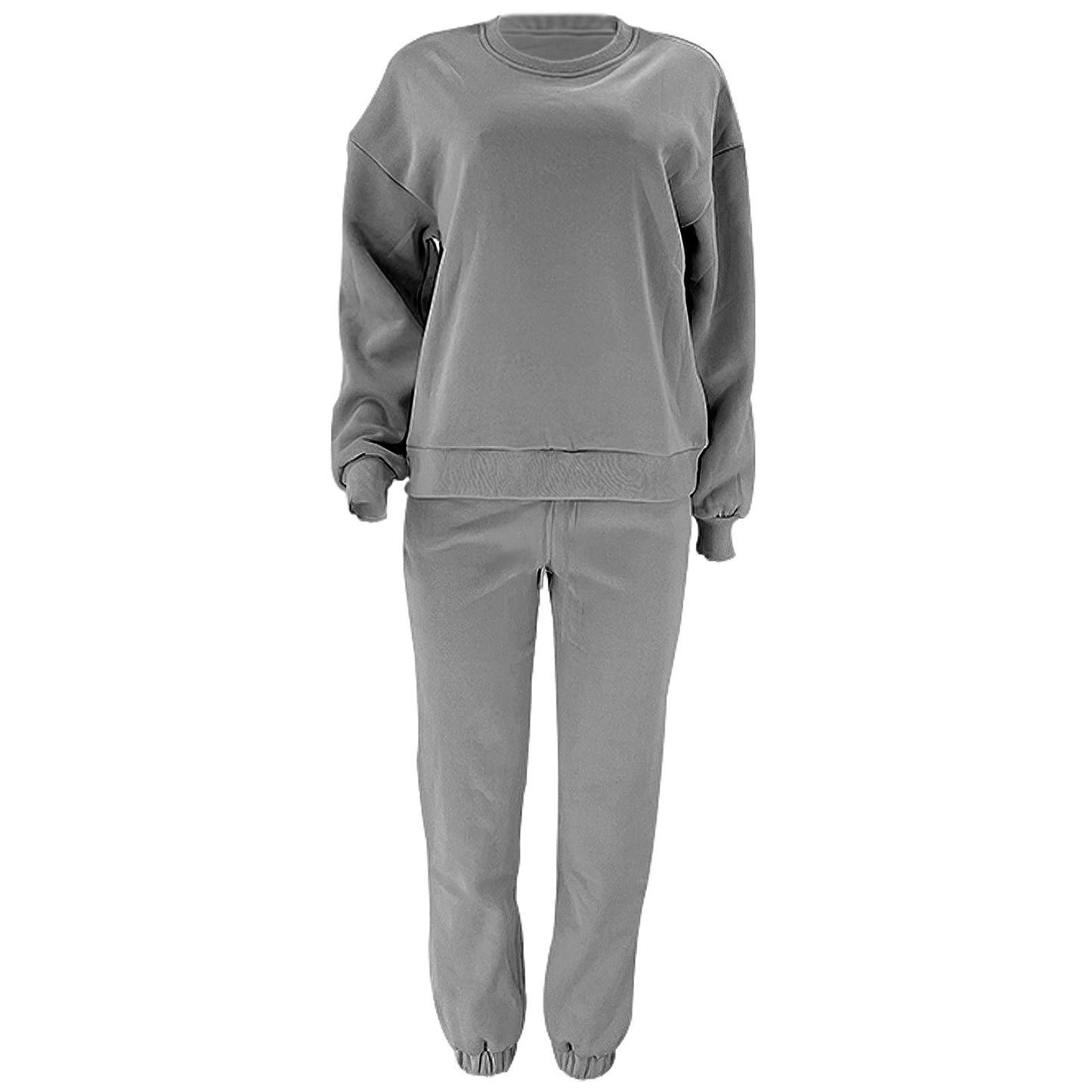 amropi Trainingsanzug Damen Pullover Sweatshirt und Jogginghose Warm Vlies Kleidungsset