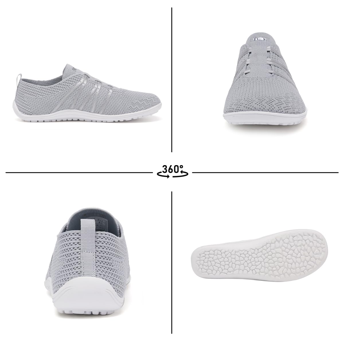 Merdoo Barfußschuhe Damen Herren Bequeme Barfuss Schuhe Damen Slip On Sneakers Weich Sportschuhe Leicht Turnschuhe rutschfest Hausschuhe Atmungsaktiv Barfussschuhe Sommerschuhe Unisex 37-45EU