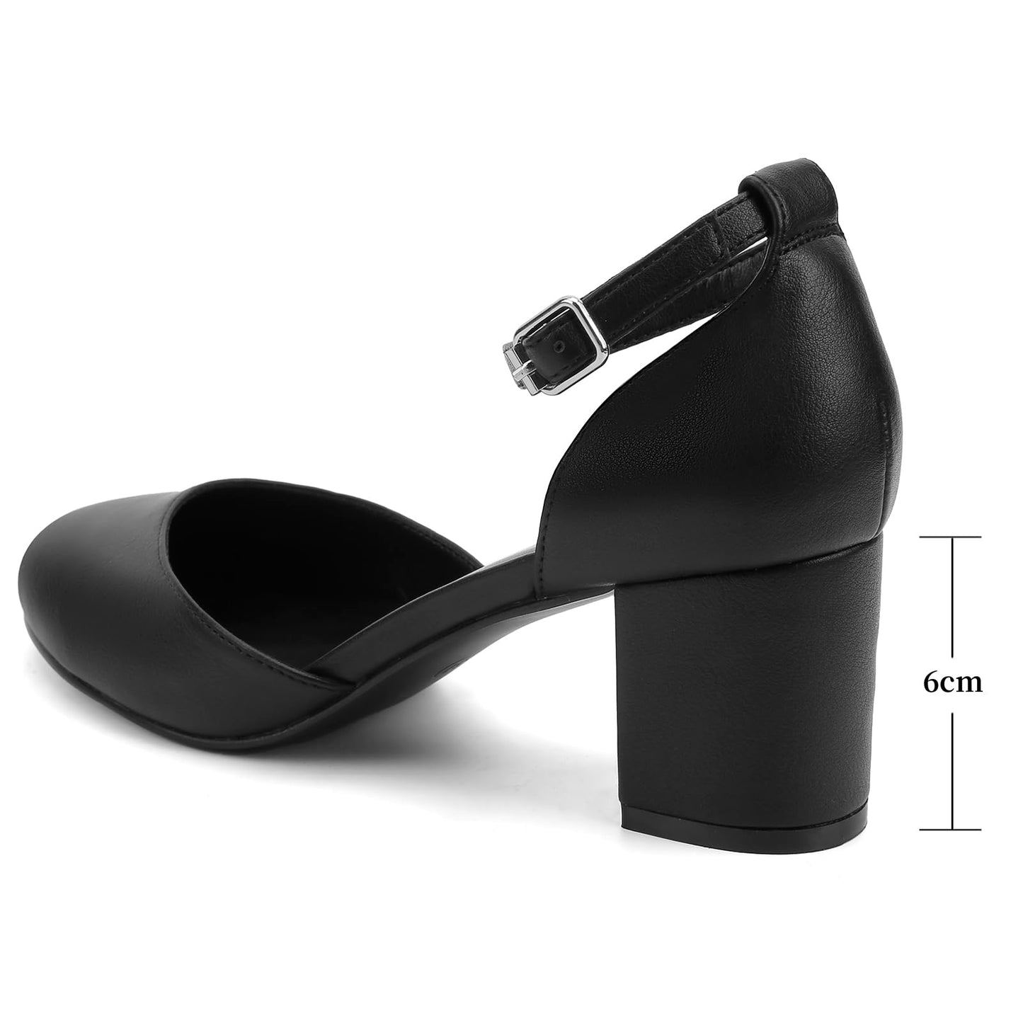 Greatonu Damen Pumps Riemchenpumps Spangenpumps Sandale mit Kreuz Knöchelriemen Blockabsatz Geschlossener Spitze Glitzer Pumps - Perfekt für Hochzeiten und Partys